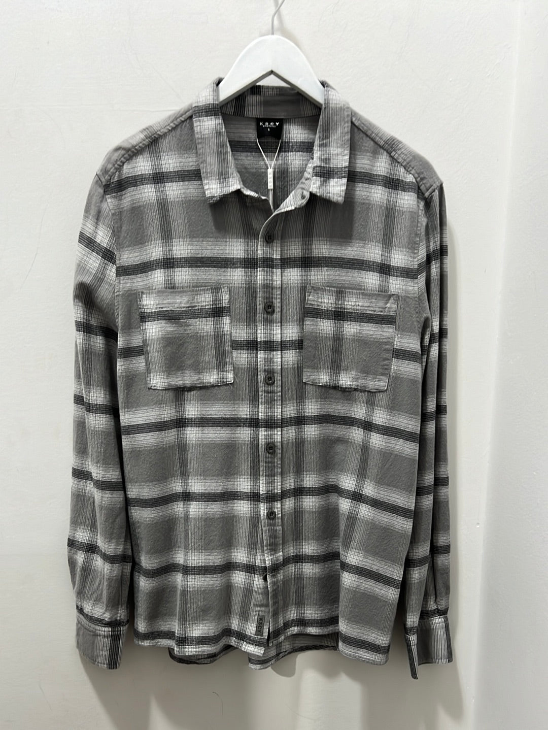 VENTURA CASUAL LS SHIRT - ASPHALT/GREY CHECK