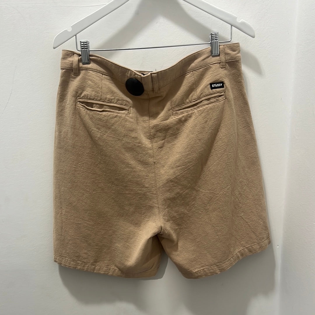 STUSSY PLEAT SHORT - LIGHT MILITARY