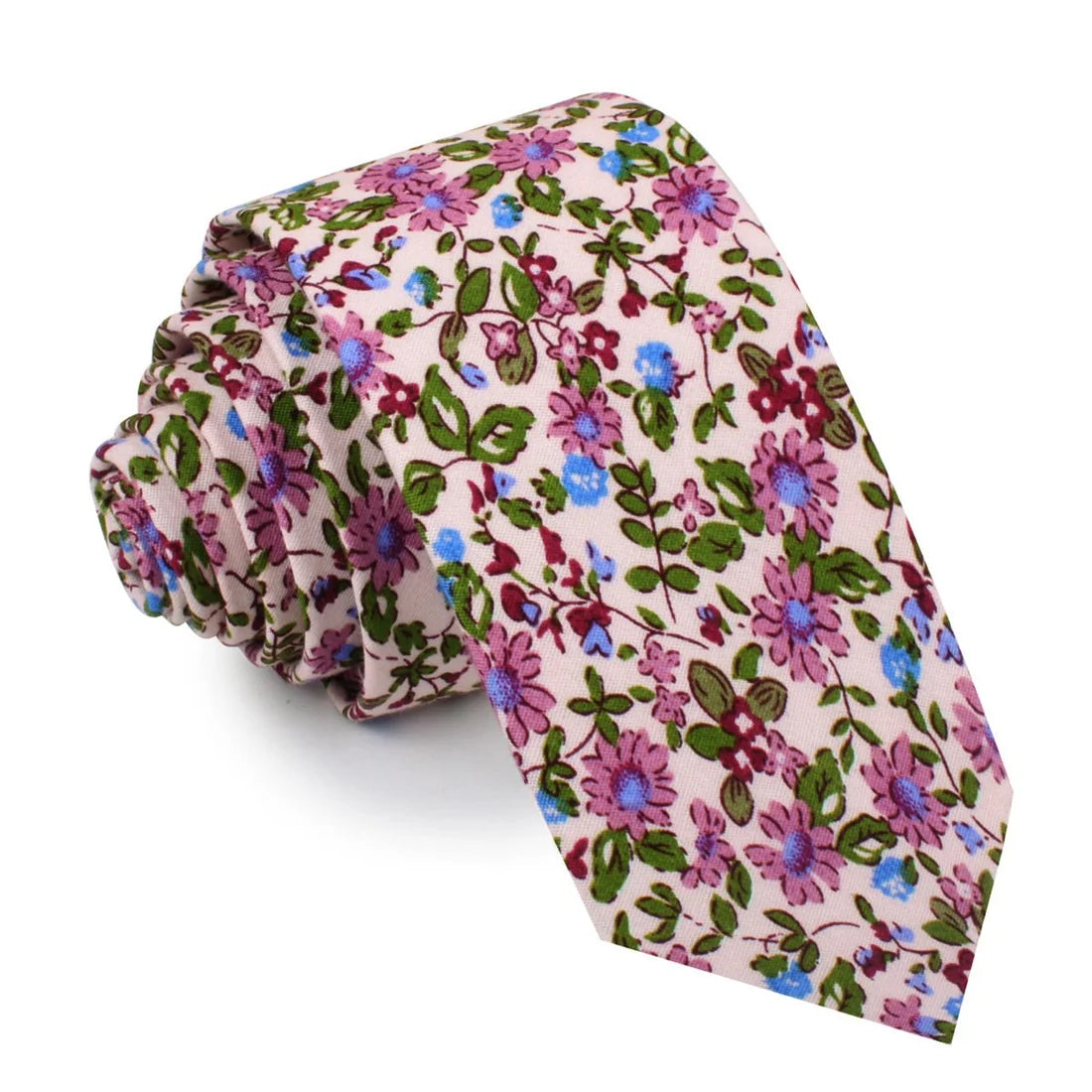ETRANGERE PARADIS FLORAL SKINNY TIE PINK