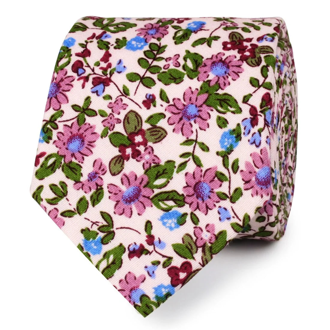 ETRANGERE PARADIS FLORAL SKINNY TIE PINK
