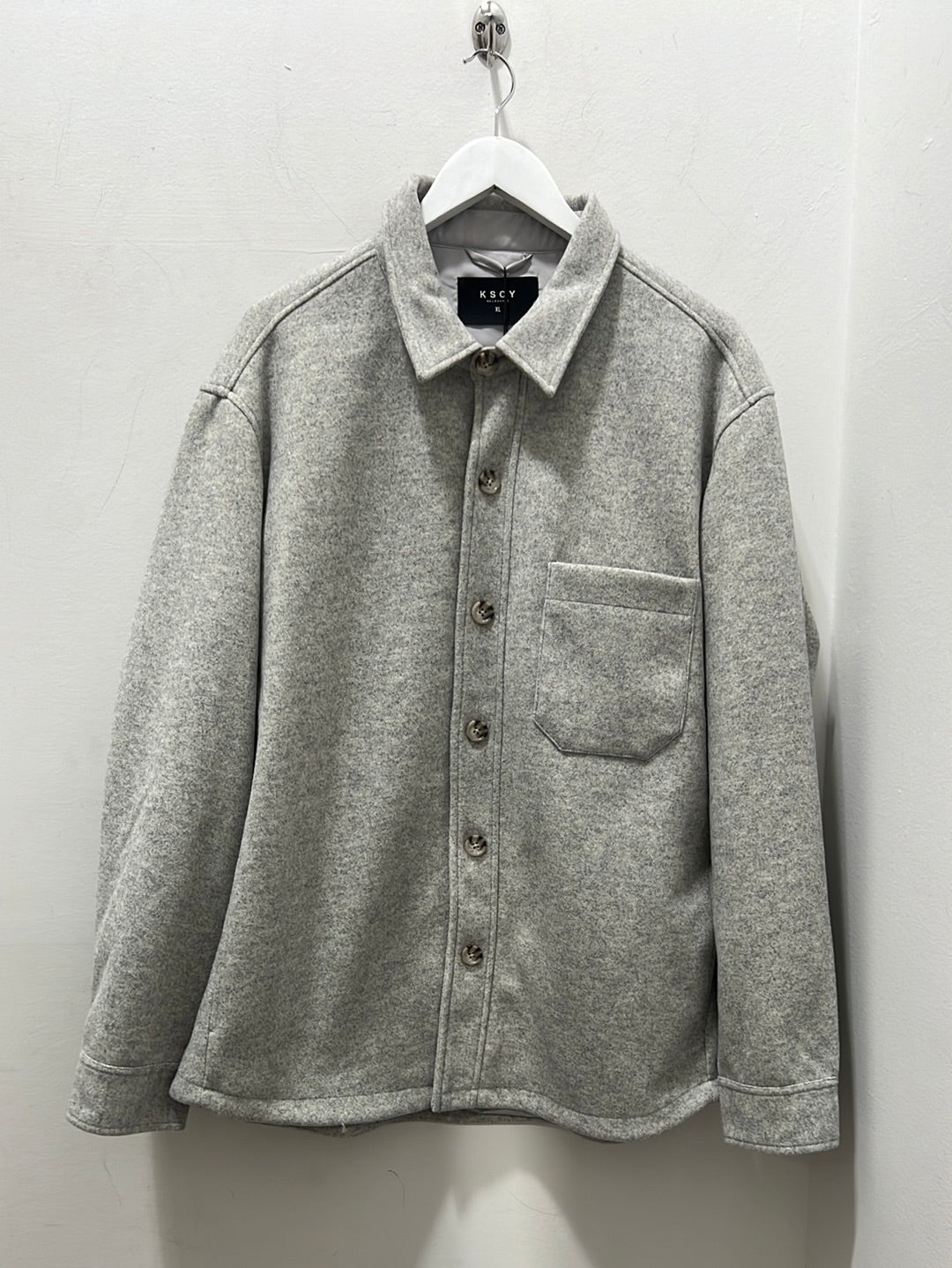 NEWPORT MELTON JACKET - GREY MARLE