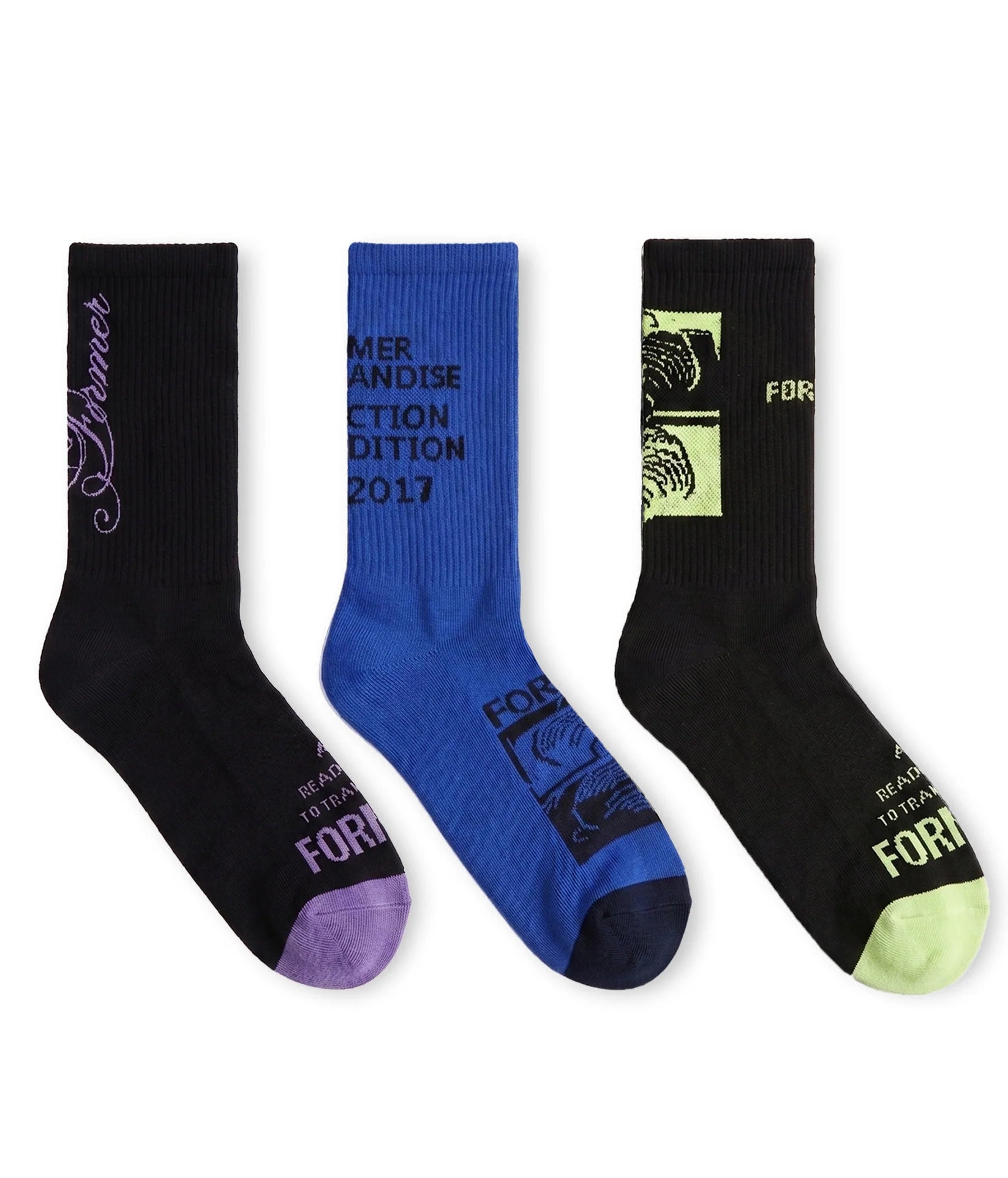 SYSTEM 3PK SOCK MULTI