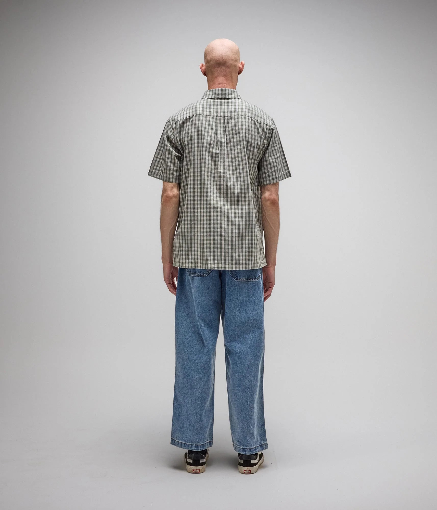 VIVIAN CHECK SS SHIRT PINE