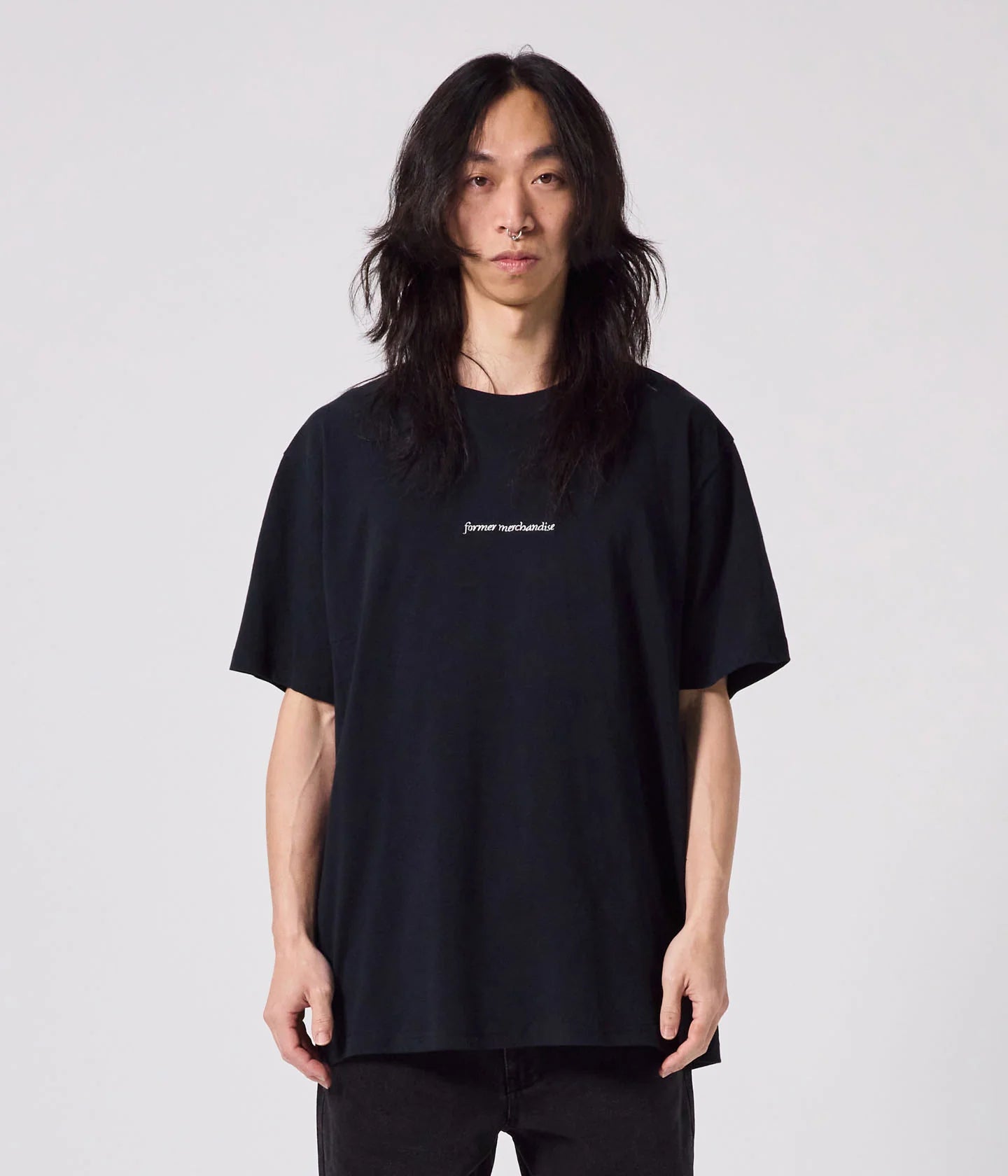 DISTORT OVERSIZED TEE BLACK