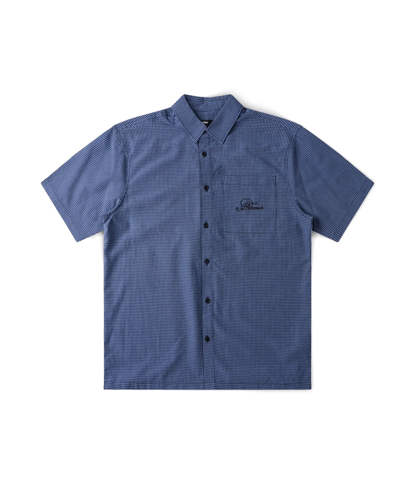 VIVIAN CHECK SS SHIRT BLUE