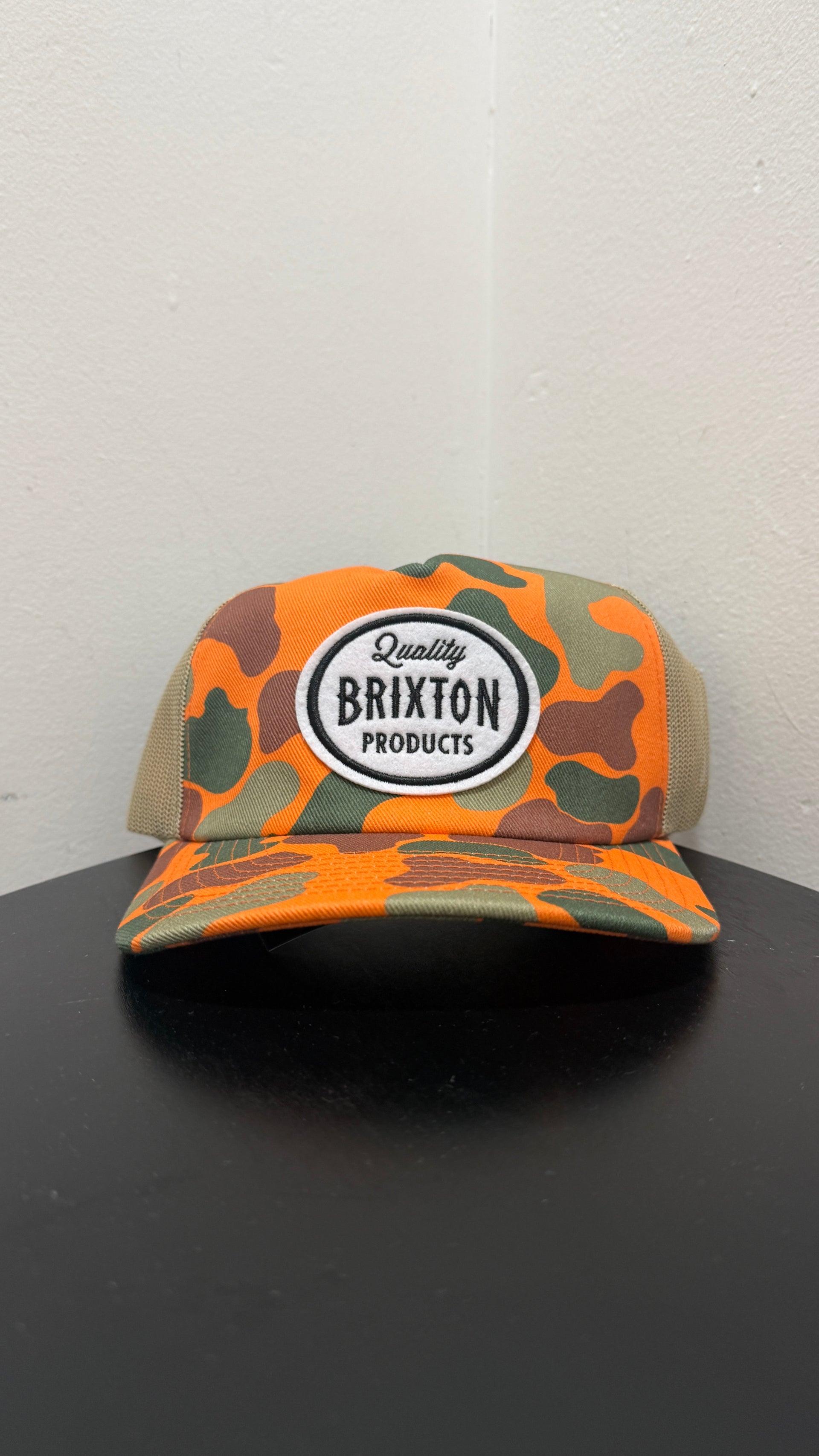 HENRY MP TRUCKER HAT ORANGE DUCK CAMO