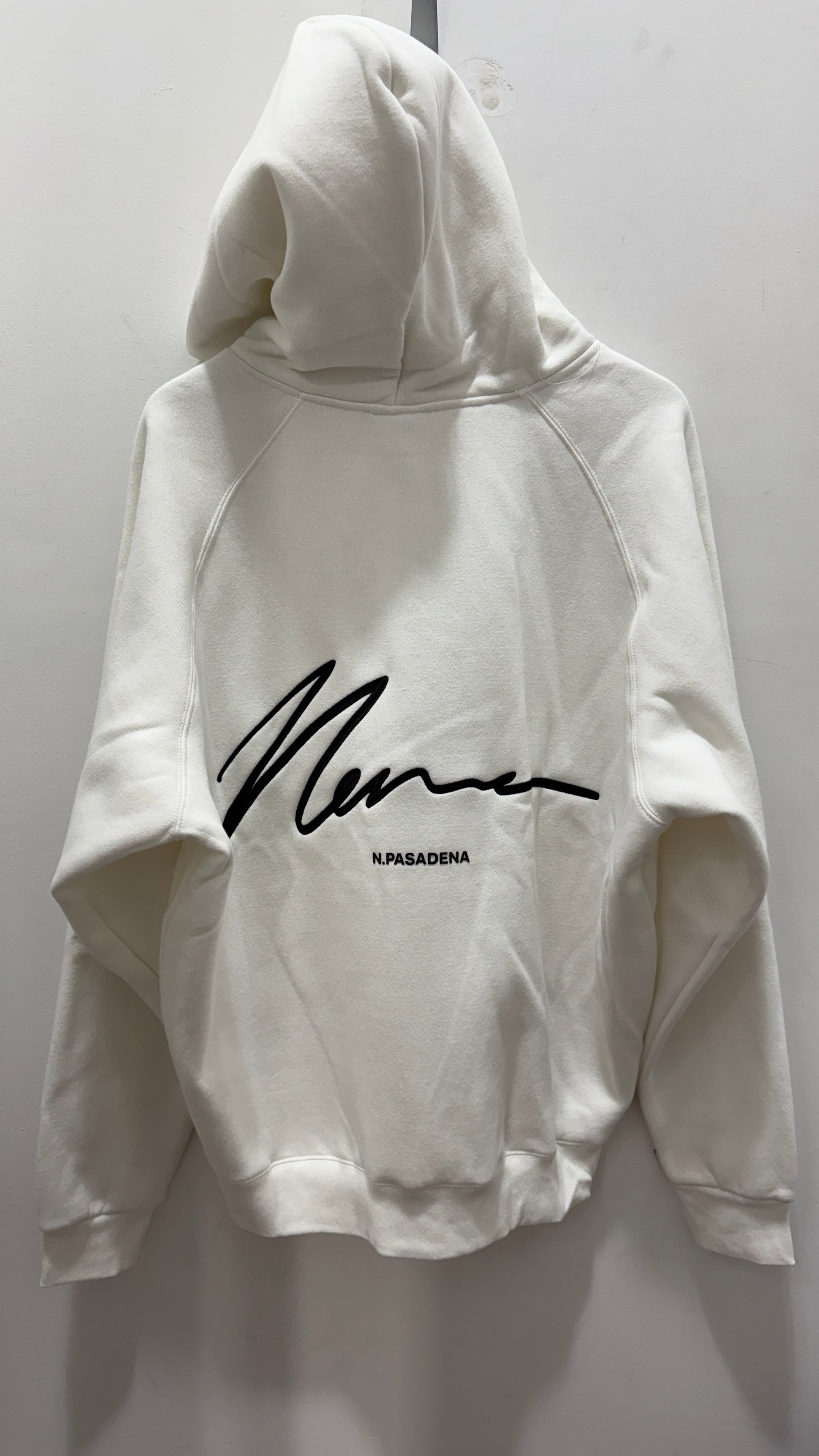 MARSHAL RAGLAN FLEECE HOOD WHITE