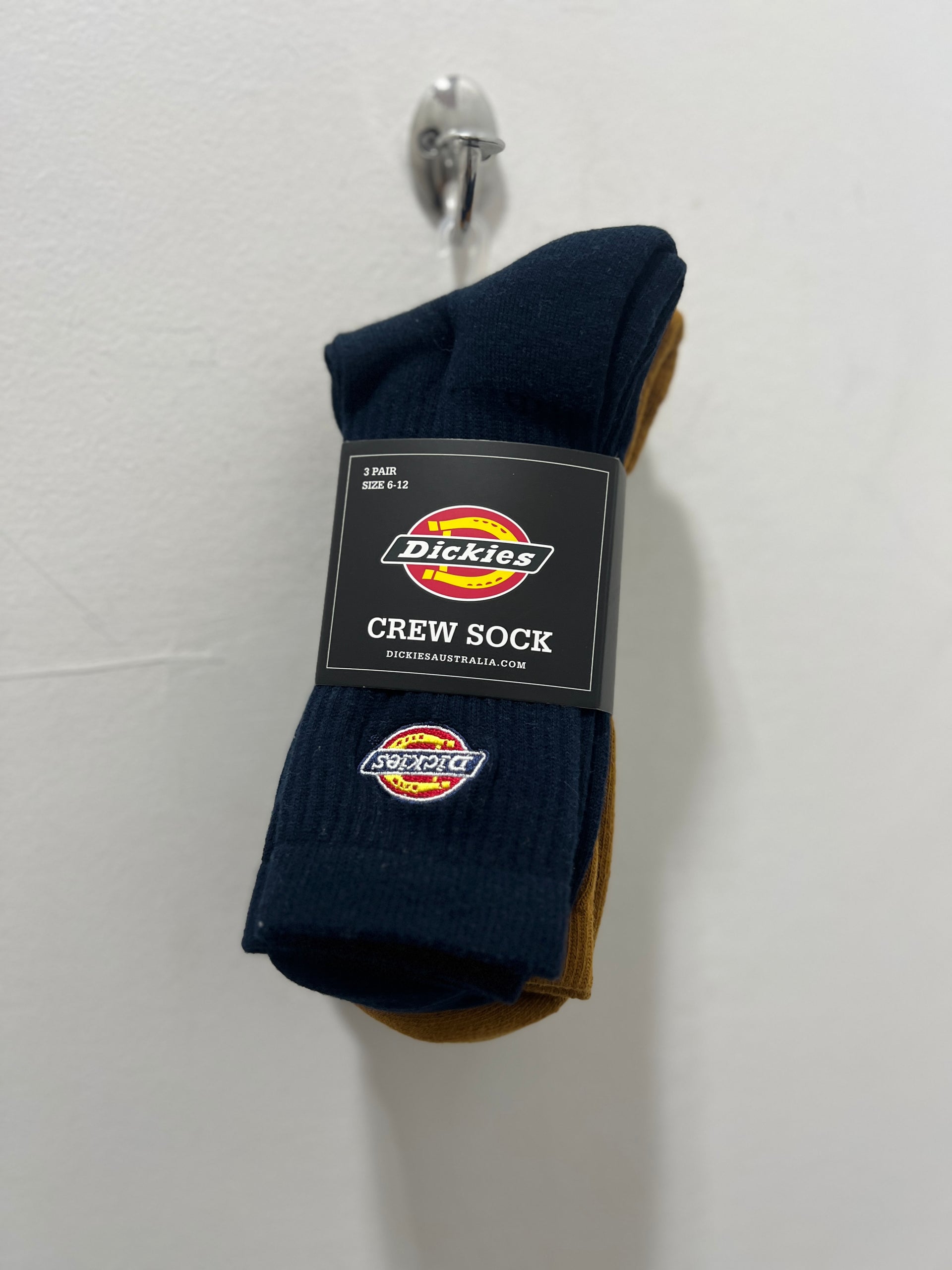 ROCKWOOD 3 PACK SOCKS - NAVY/BROWN