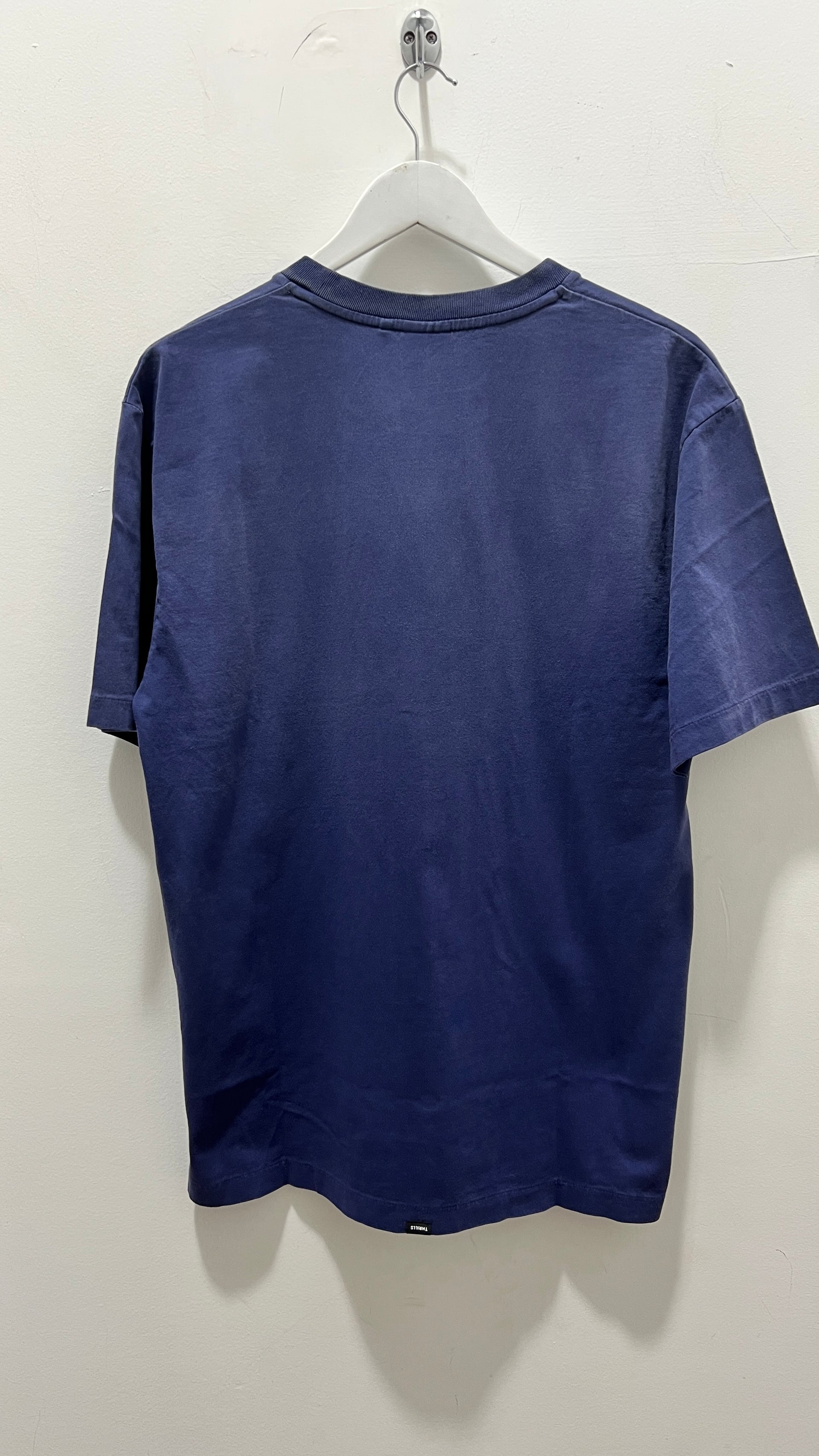 SOCIETY OVERSIZE FIT TEE CROWN BLUE FADE