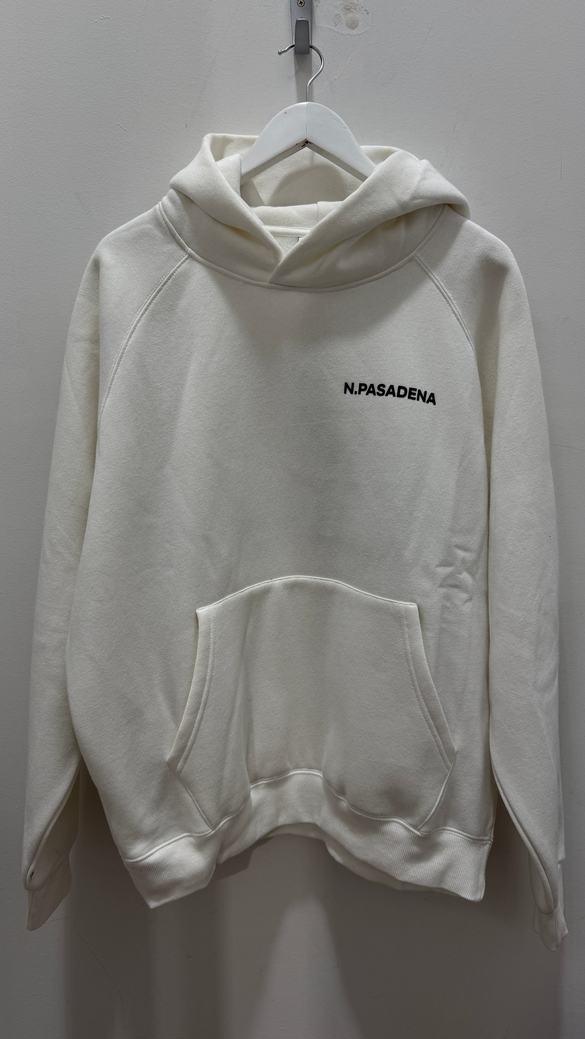 MARSHAL RAGLAN FLEECE HOOD WHITE
