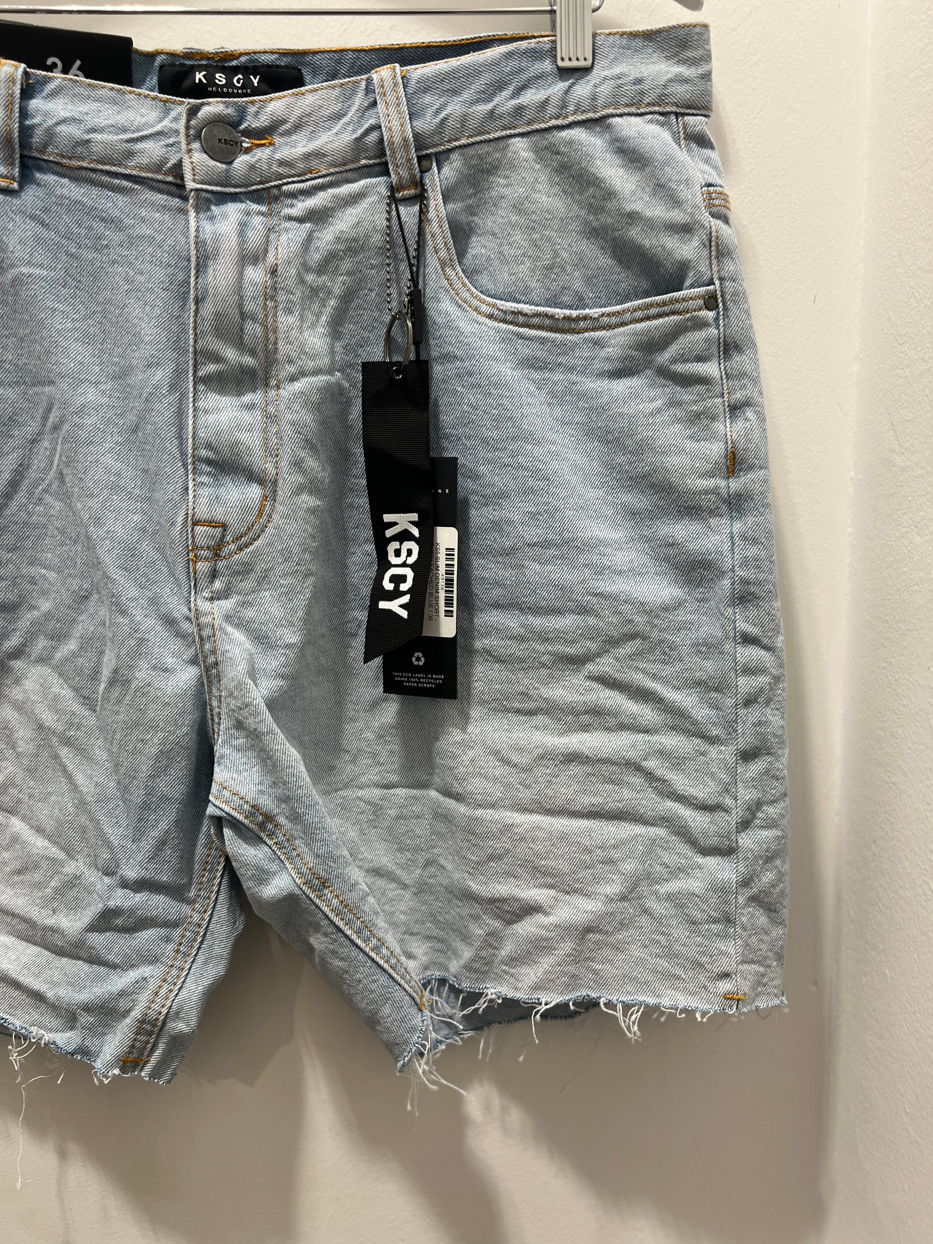 KS5 SLIM DENIM SHORT - SUNBLEACHED BLUE