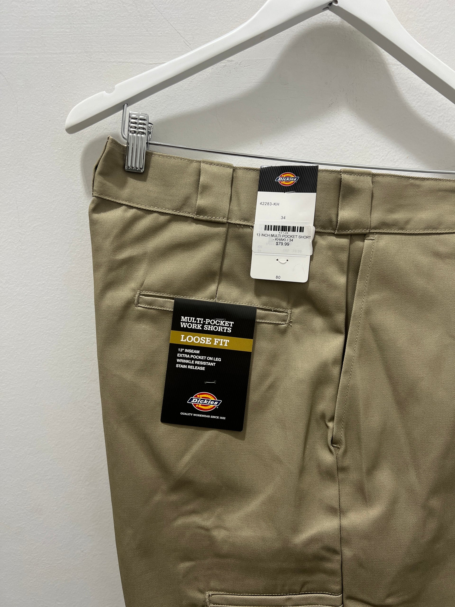 13 INCH MULTI POCKET SHORT - KHAKI