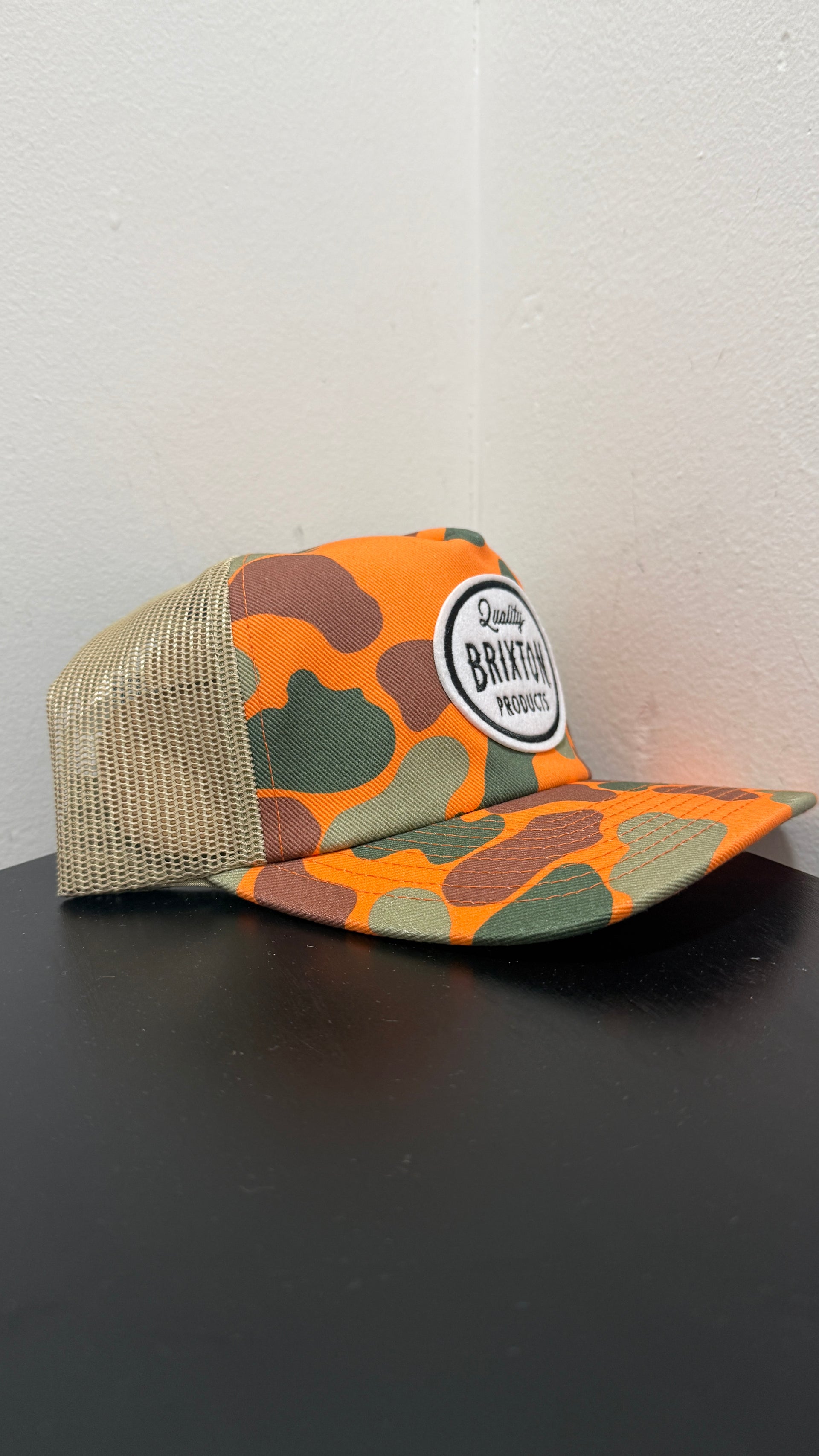 HENRY MP TRUCKER HAT ORANGE DUCK CAMO