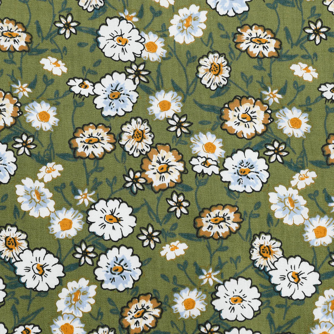 GREENFIELD DAISY FLORAL NECKTIE Y421