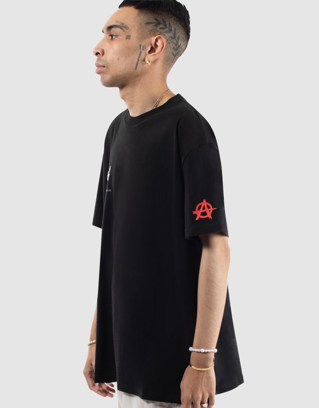 ILLEGIBLE BOX FIT TEE BLACK