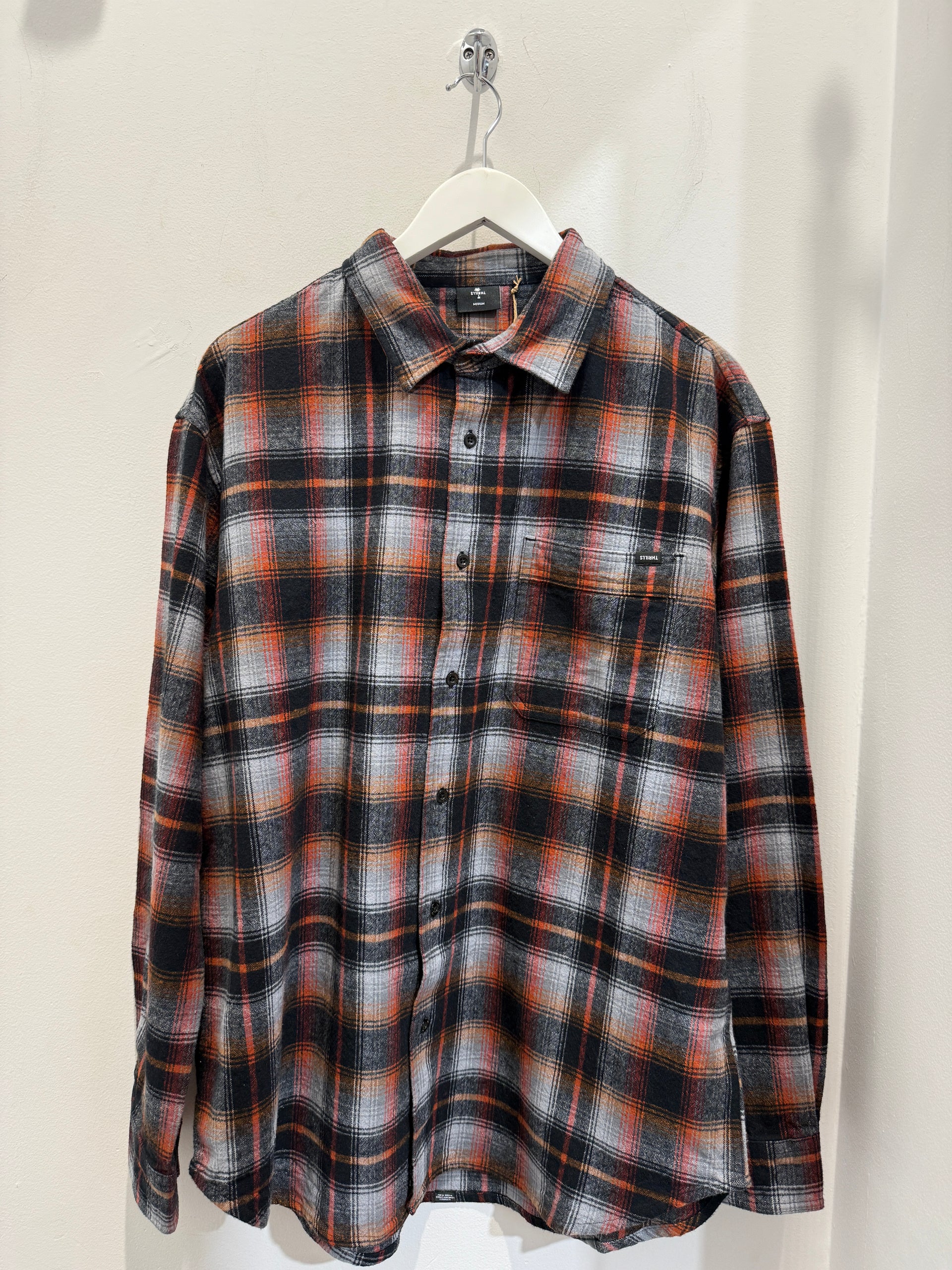 BARRIO LS FLANNEL SHIRT BLACK