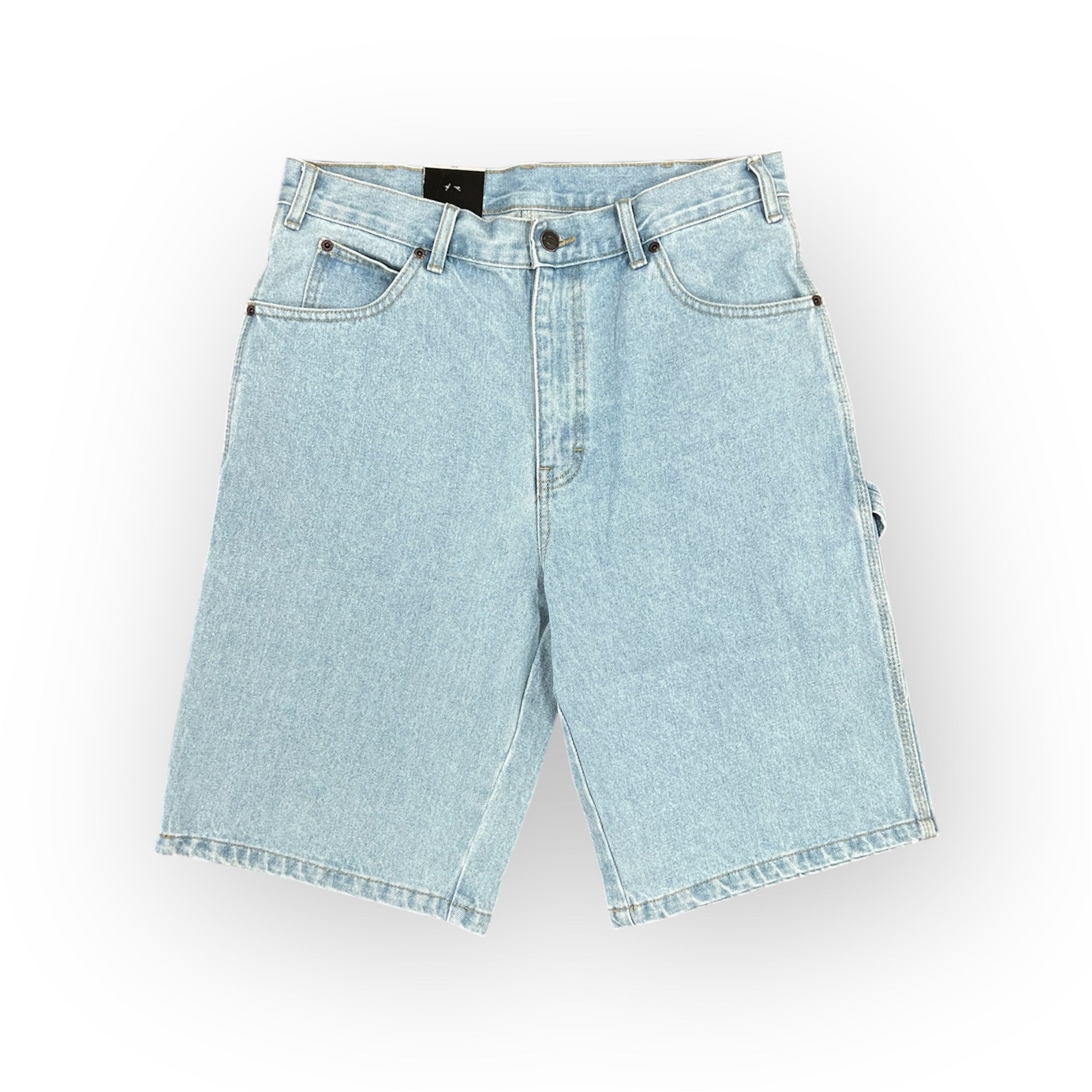 RELAXED FIT CARPENTER DENIM SHORT LIGHT INDIGO