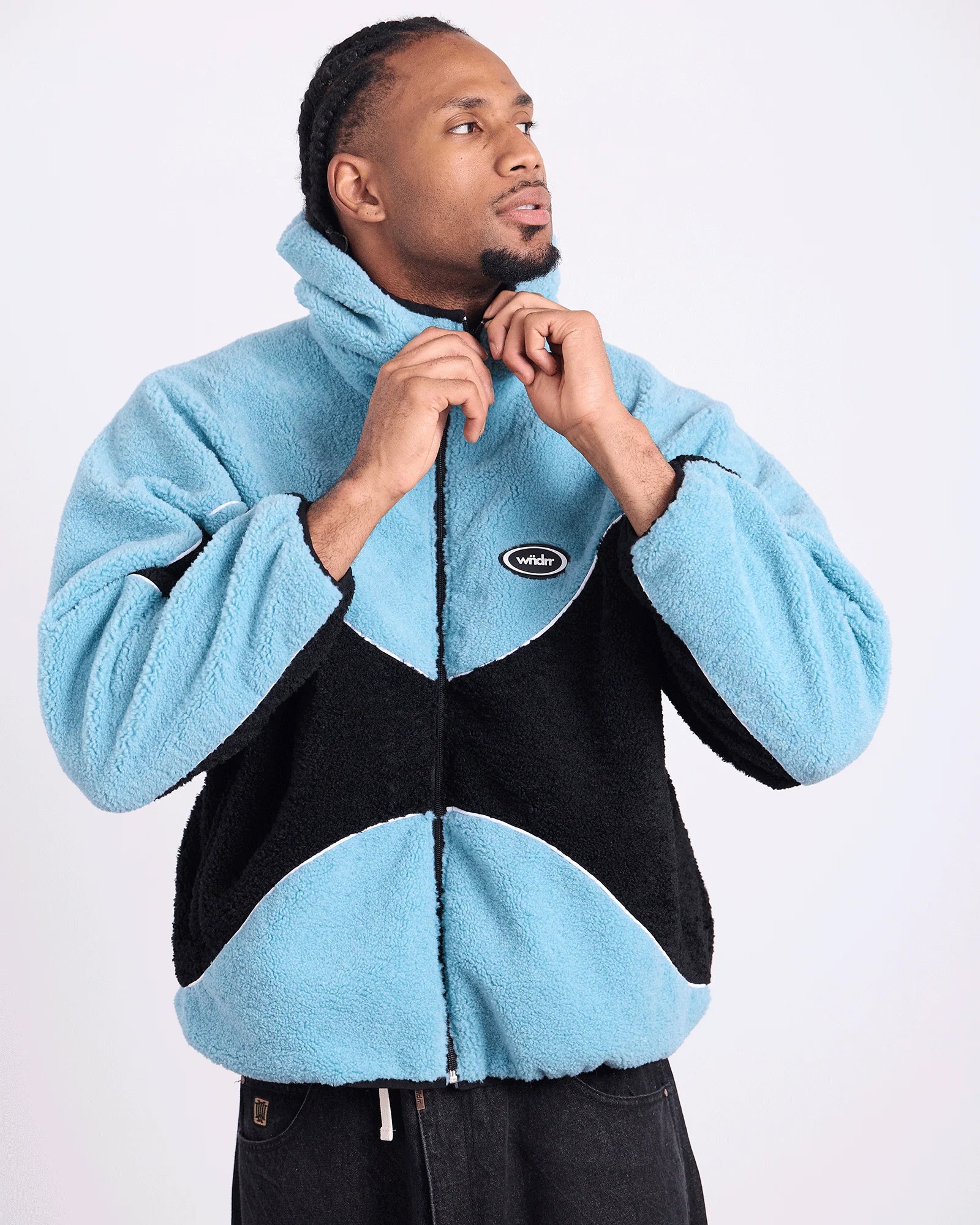 ORBIT FLEECE JACKET BLUE/BLACK