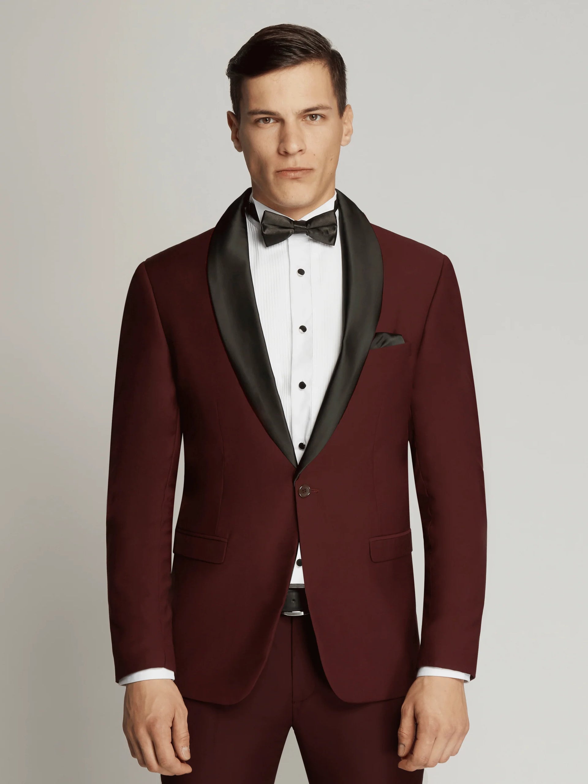 HARRY SUPER FINE TWILL JACKET MAROON