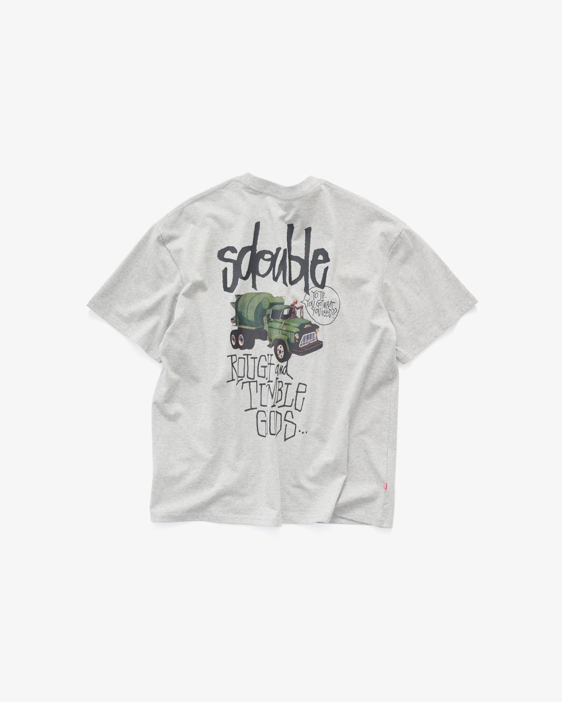 ROUGH AND TUMBLE TEE GREY HEATHER