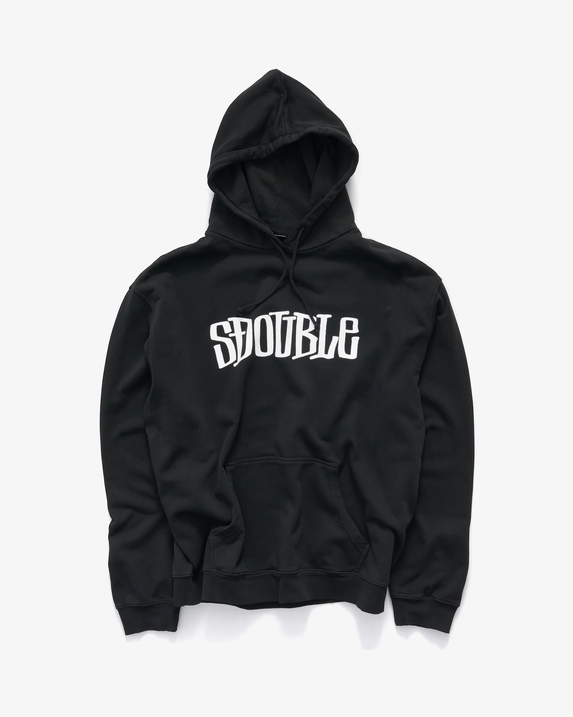 BIG BLOCK PULLOVER HOODIE OVERDYE BLACK