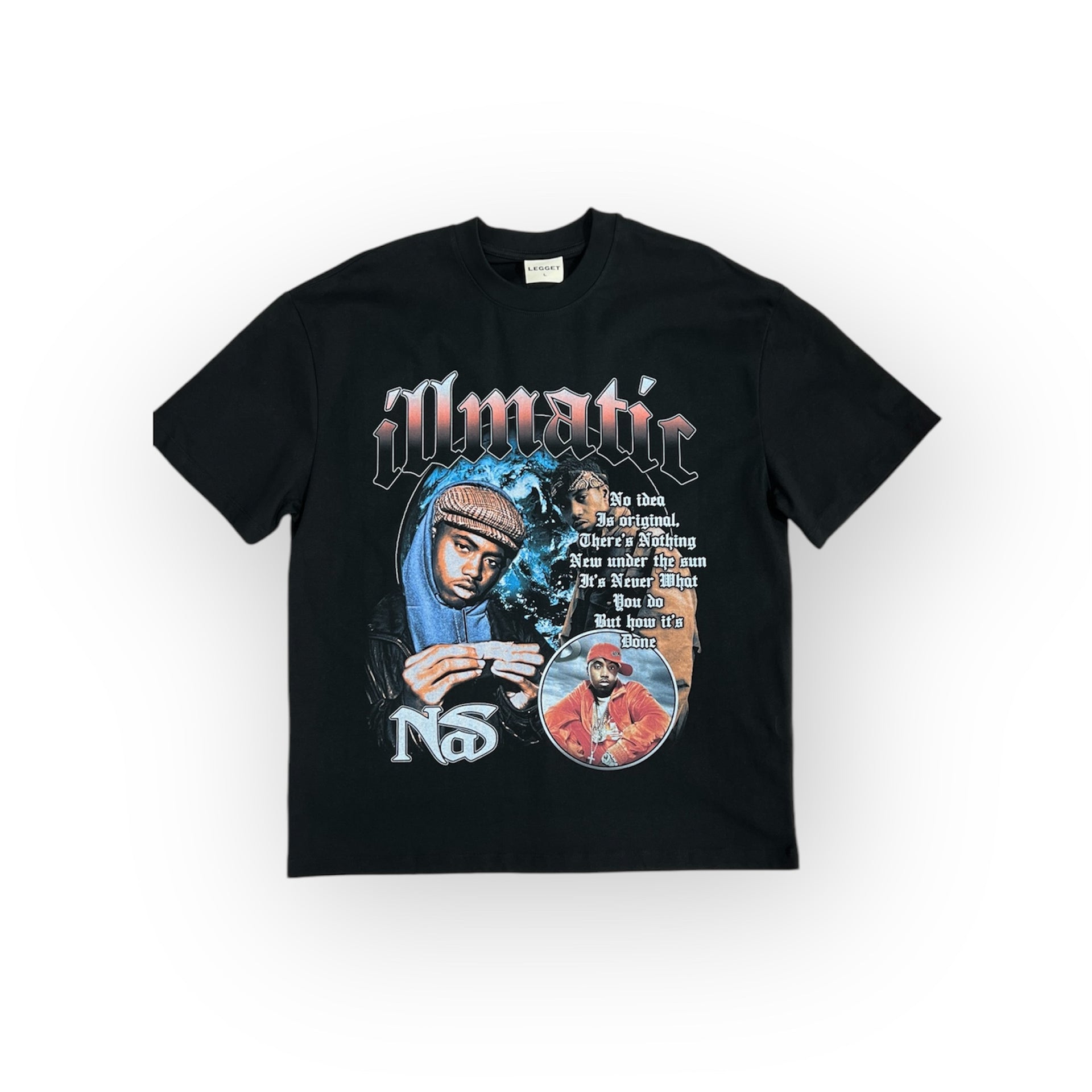 NAS BOOTLEG 1.0 TEE BLACK