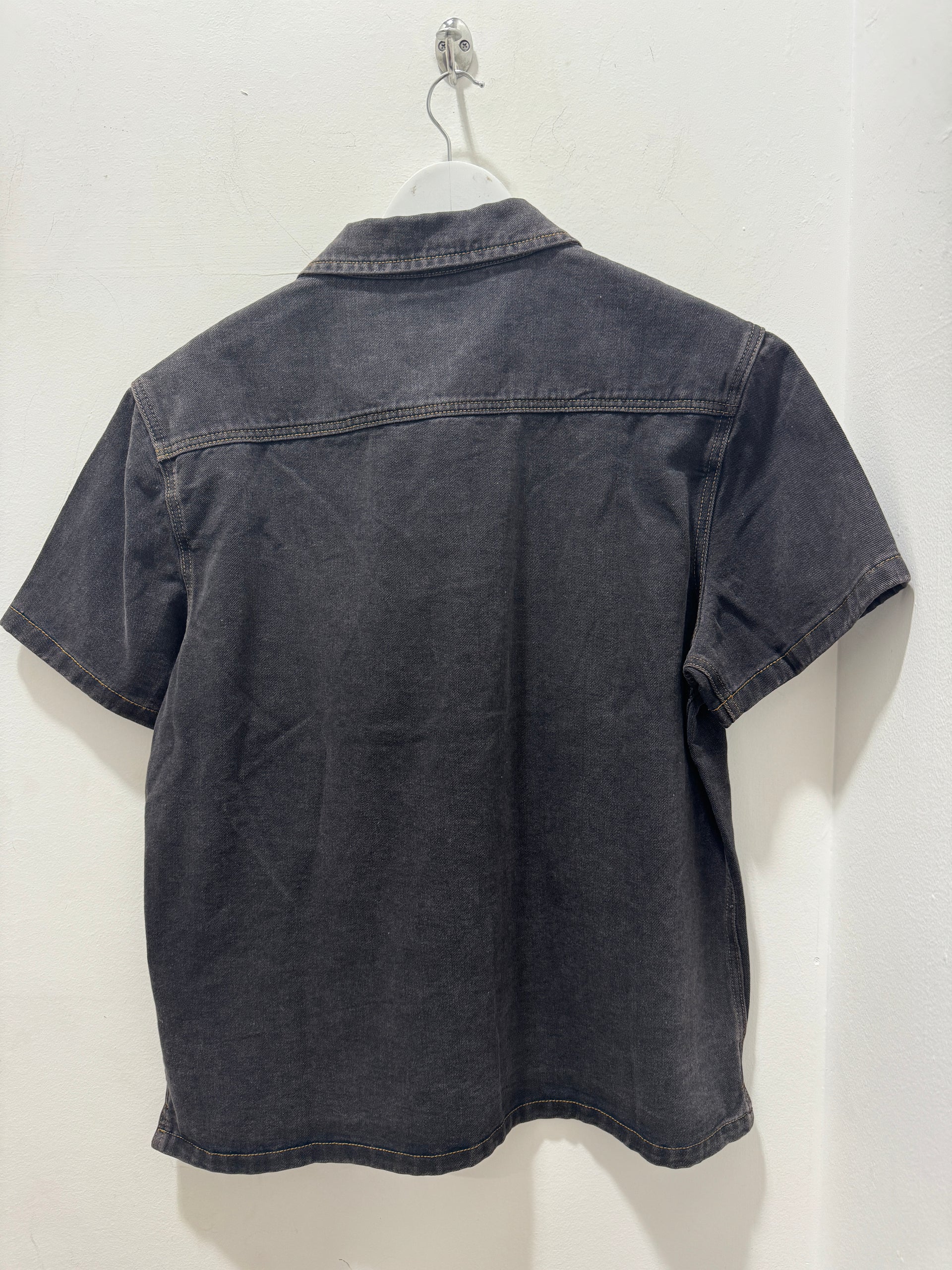 WORKGEAR DENIM SS SHIRT - BLACK DENIM