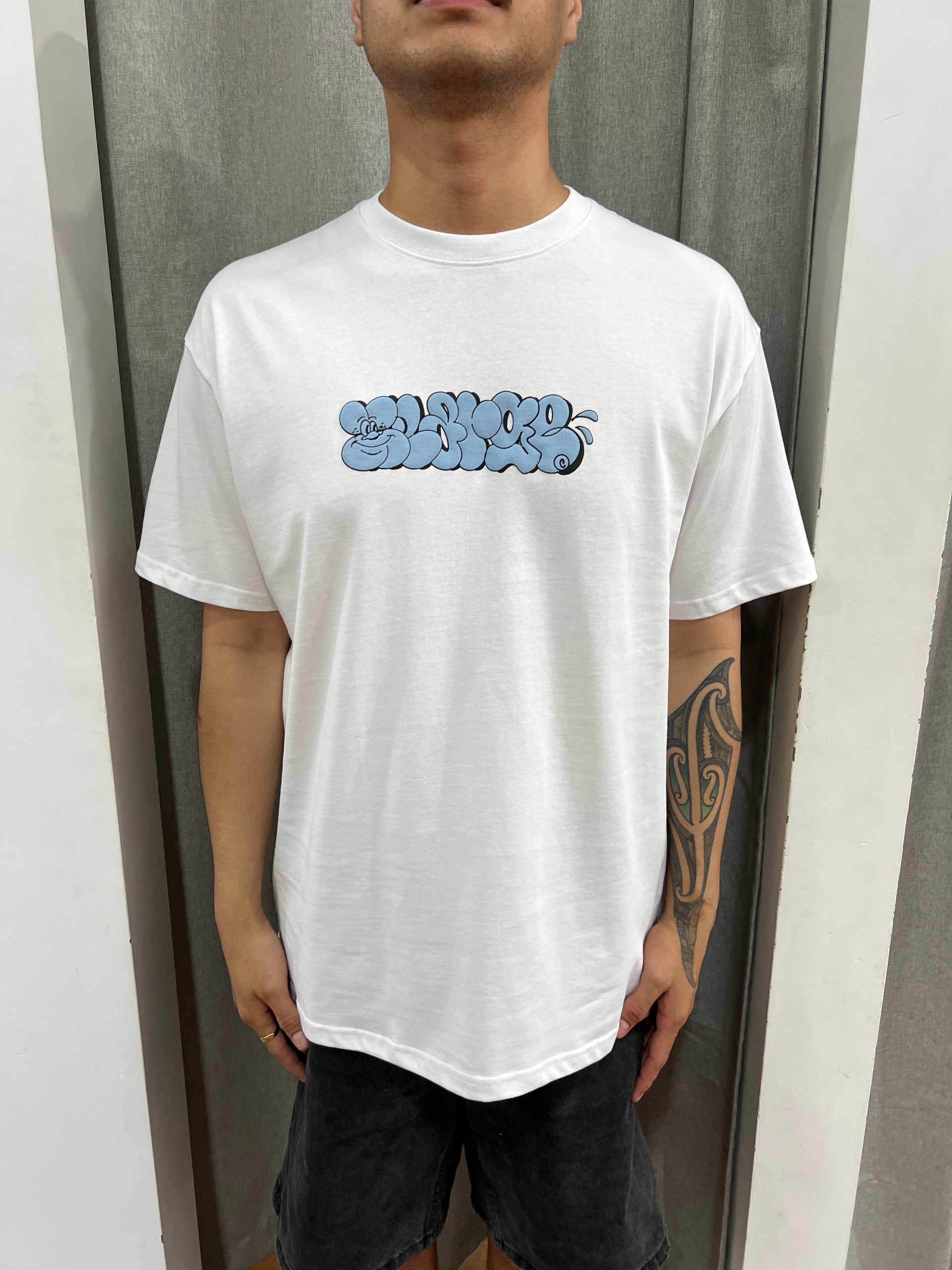 XL GRAFFITI TEE SOLID WHITE