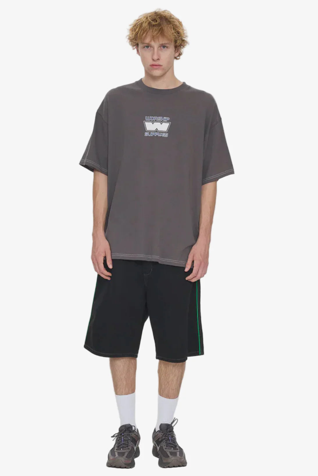 GRAND PRIX OVERSIZE TEE WORN BLACK