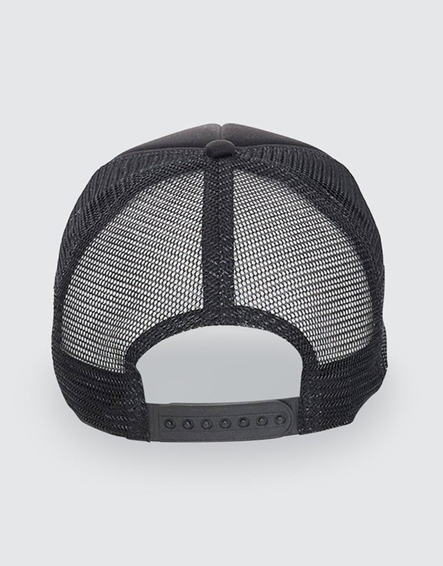 PILE UP FOAM TRUCKER 5 PANEL HAT BLACK