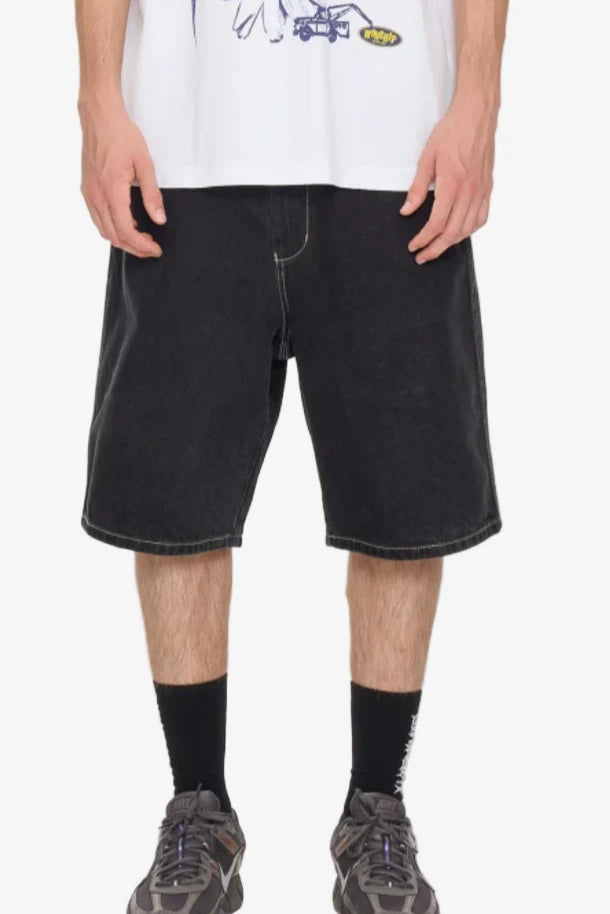 BIG DAWG JEAN SHORT WASHED BLACK