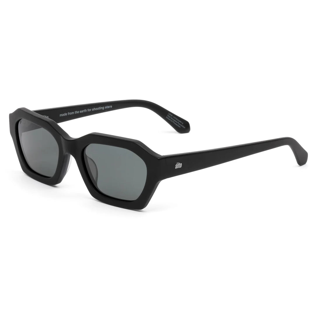 KINETIC SUNGLASSES MATTE BLACK/IRON GREY POLARISED