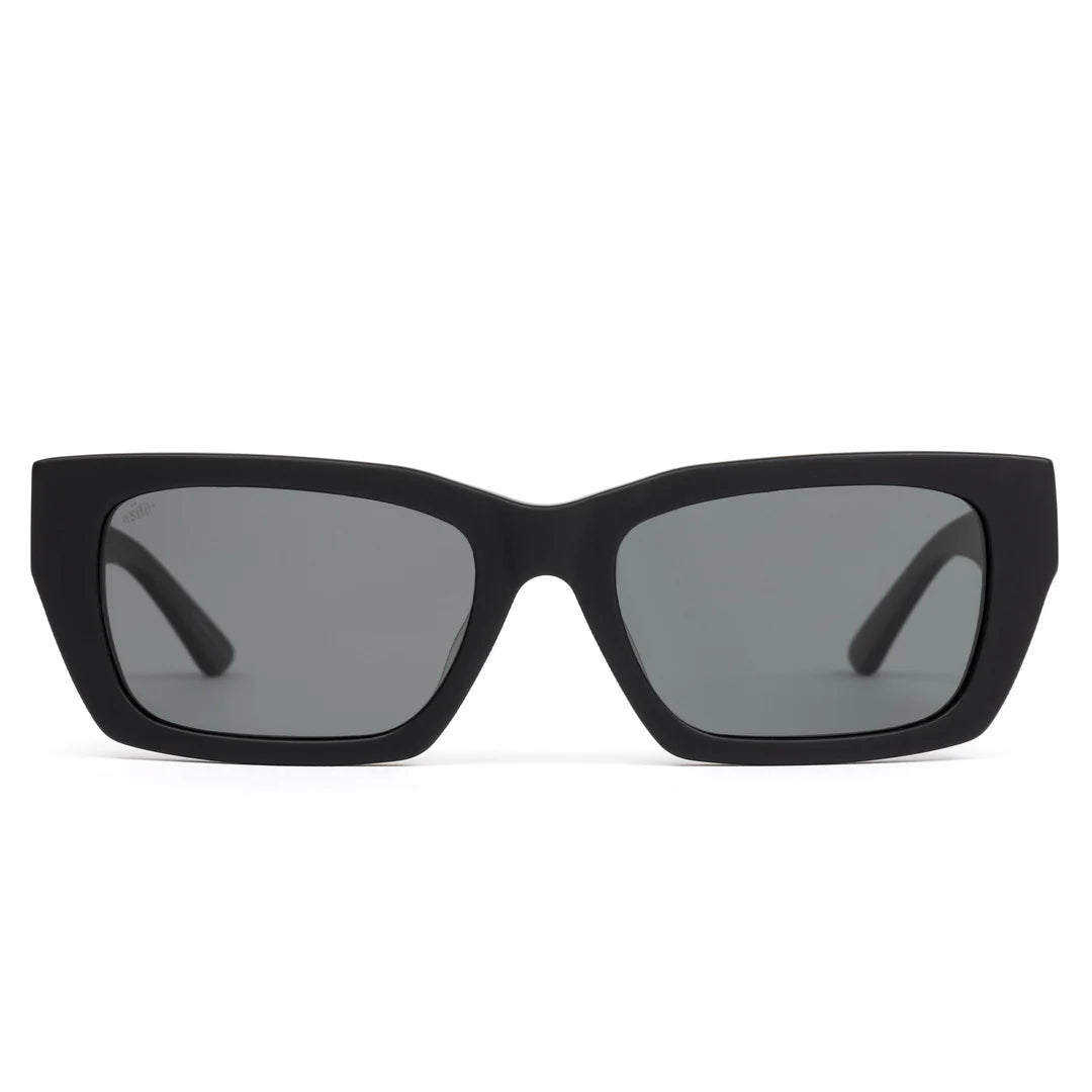 OUTER LIMITS SUNGLASSES MATTE BLACK/IRON GREY POLARISED