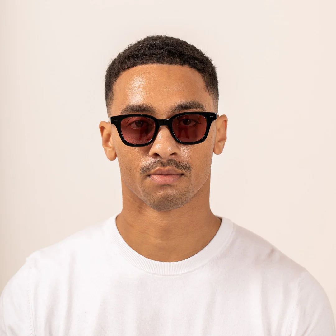 RYKER SUNGLASSES BLACK/ROSEWOOD