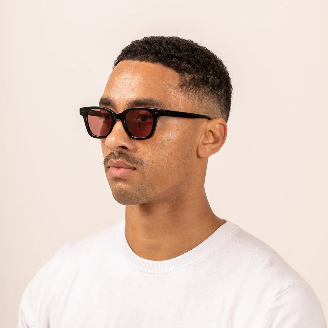 RYKER SUNGLASSES BLACK/ROSEWOOD