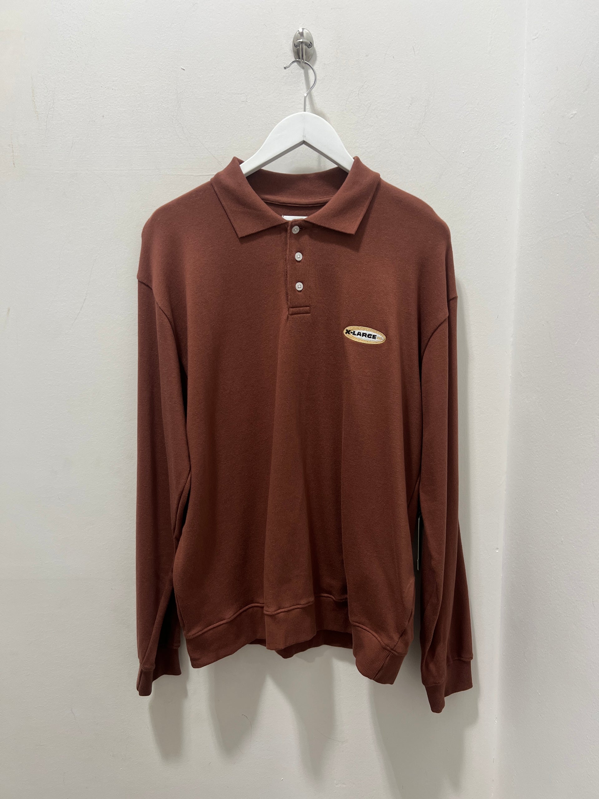 OVAL LS RUGBY - BROWN