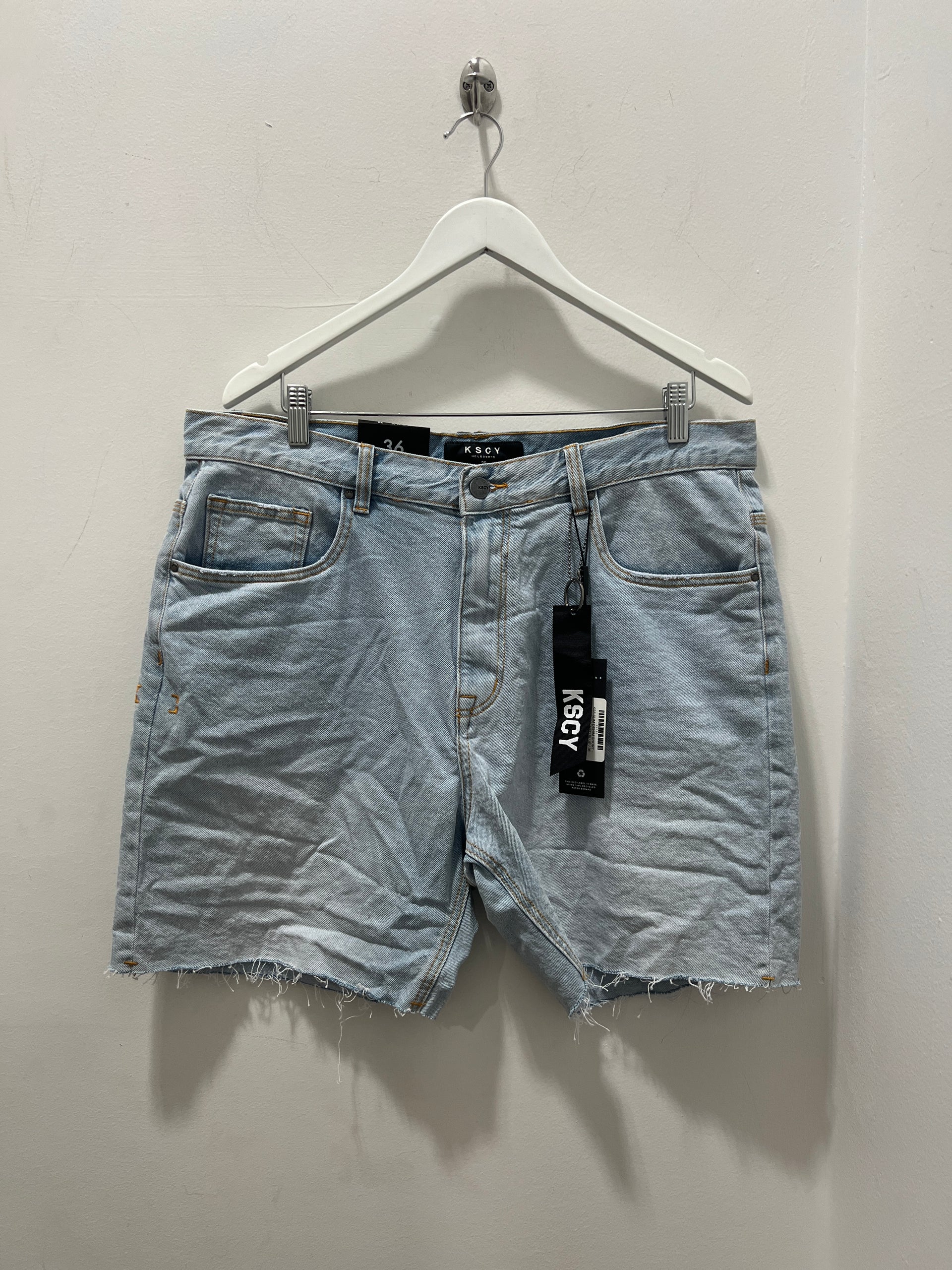 KS5 SLIM DENIM SHORT - SUNBLEACHED BLUE