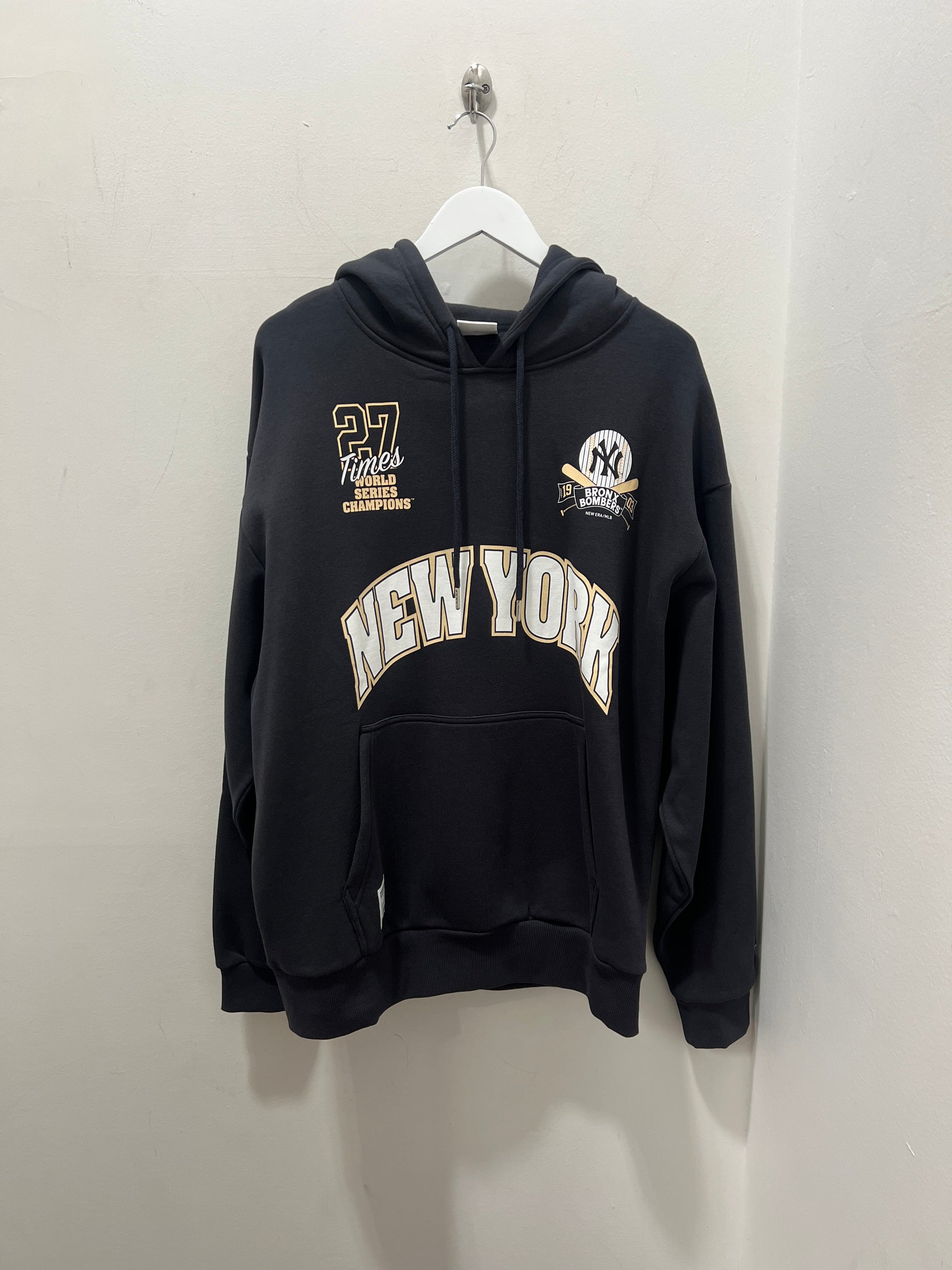 NY YANKEES CHAMPION OVERSIZE HOODIE - GREY