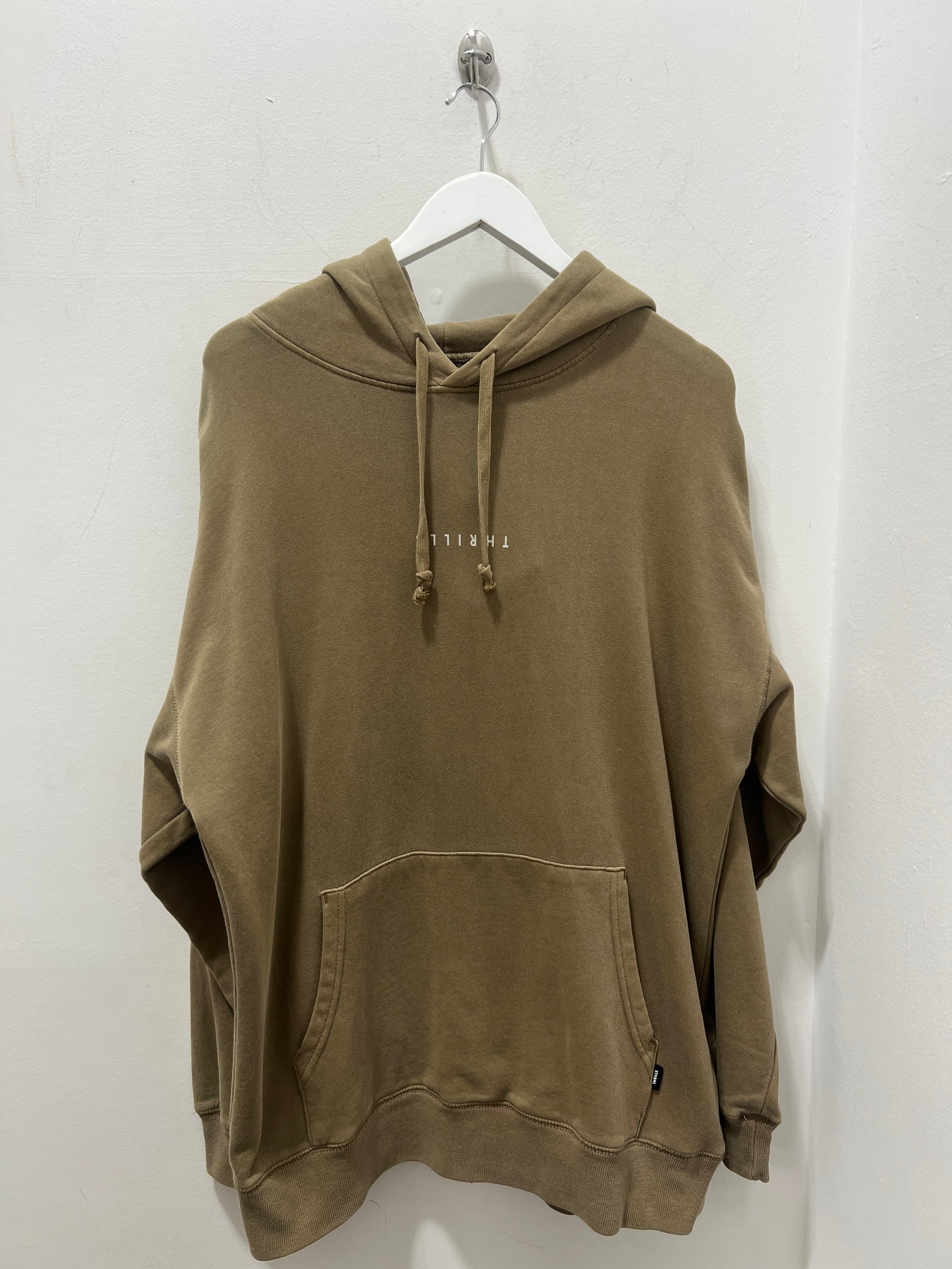 MINIMAL THRILLS SLOUCH PULL ON HOOD - MOSS