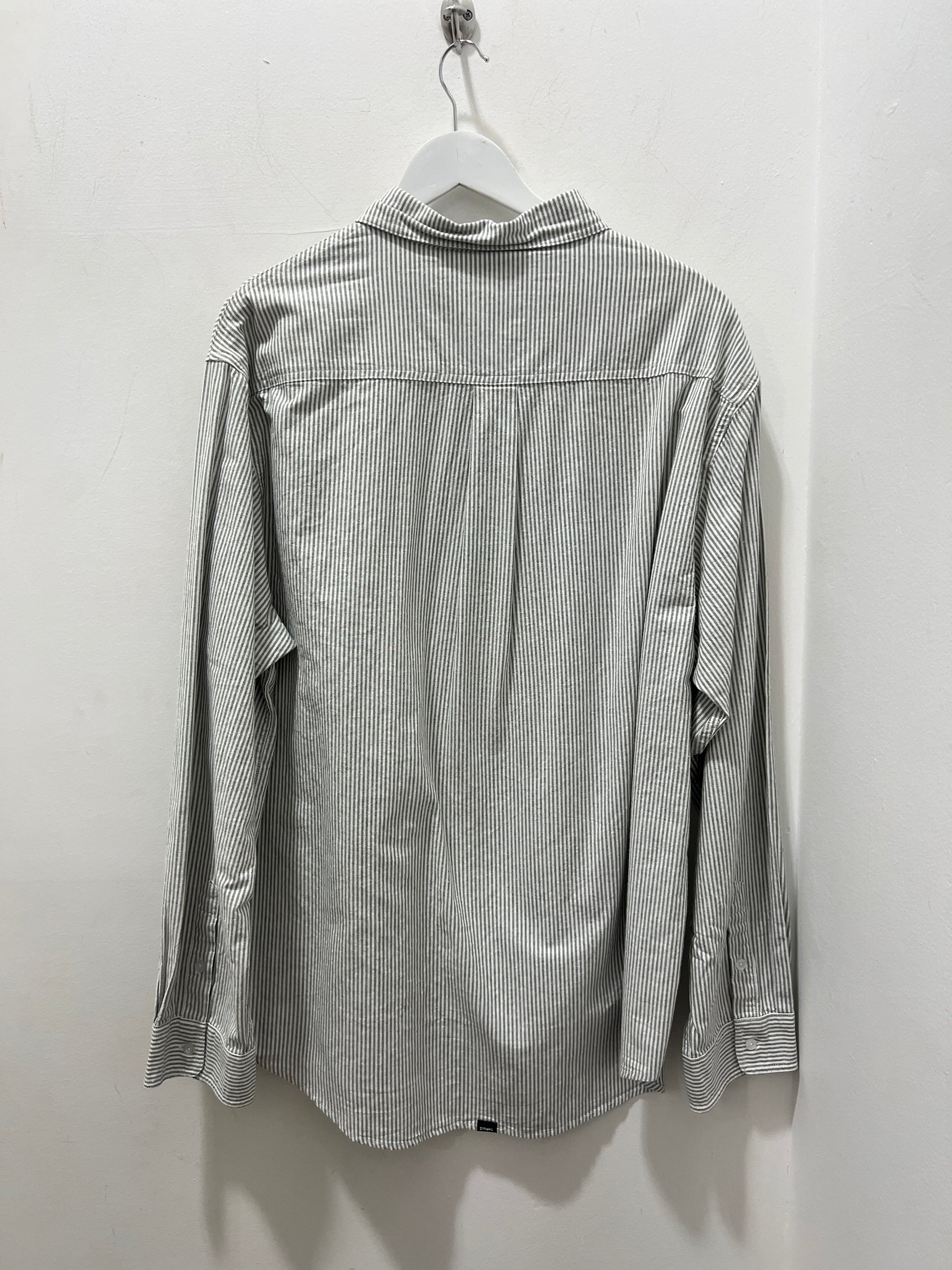 OCCASIONS LS SHIRT - OLIVE NIGHT STRIPE