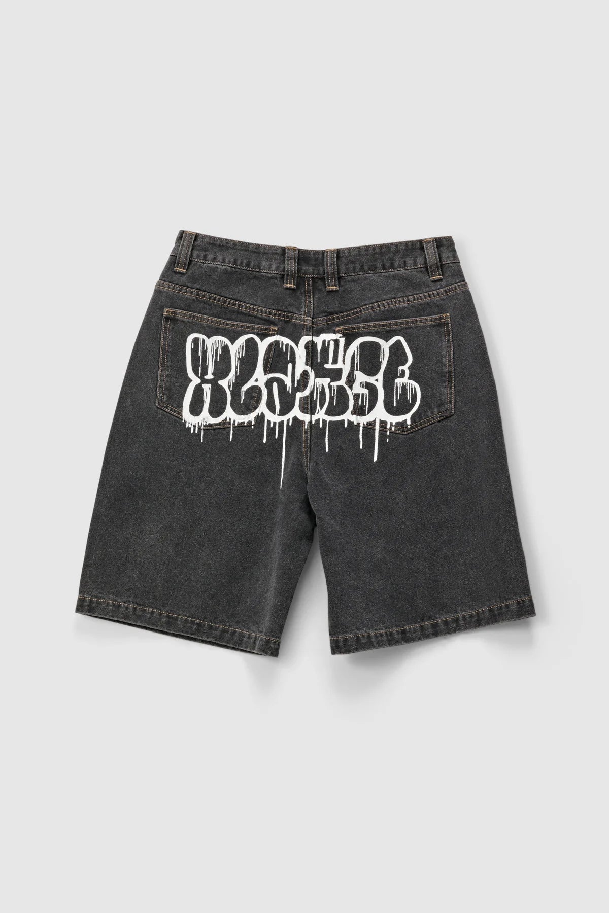 DRIP DRY BULL DENIM 91 SHORT WASHED BLACK