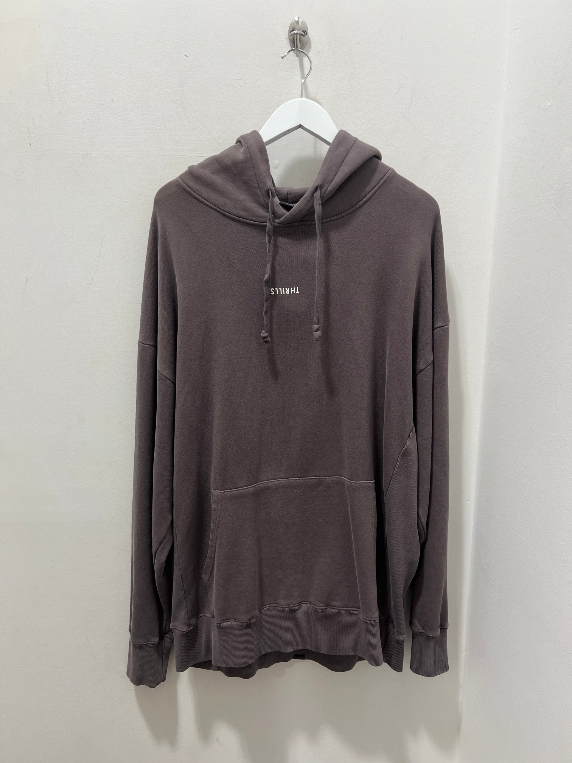 MINIMAL THRILLS SLOUCH PULL ON HOOD - PLUM