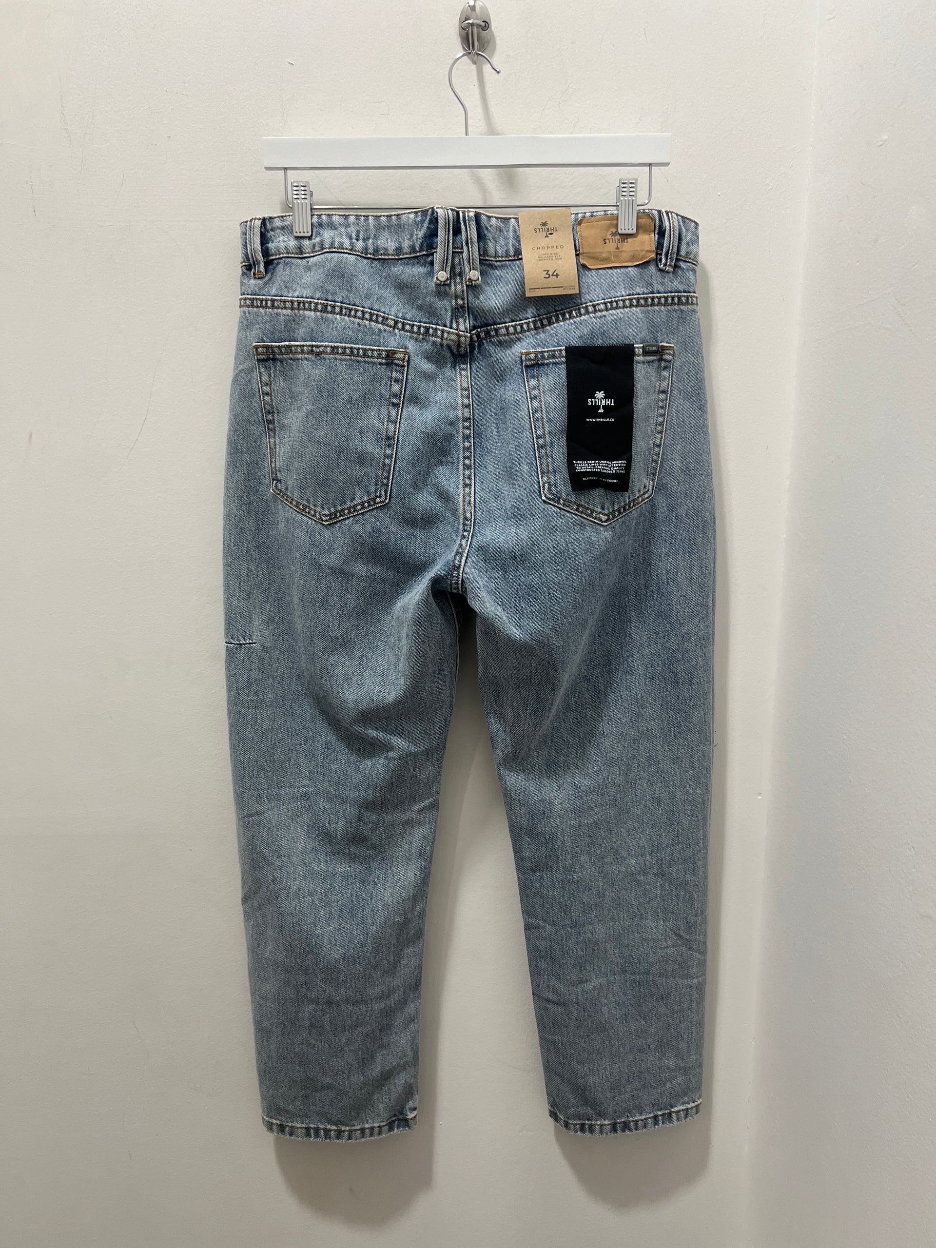 CHOPPED DENIM JEAN - GARAGE BLUE