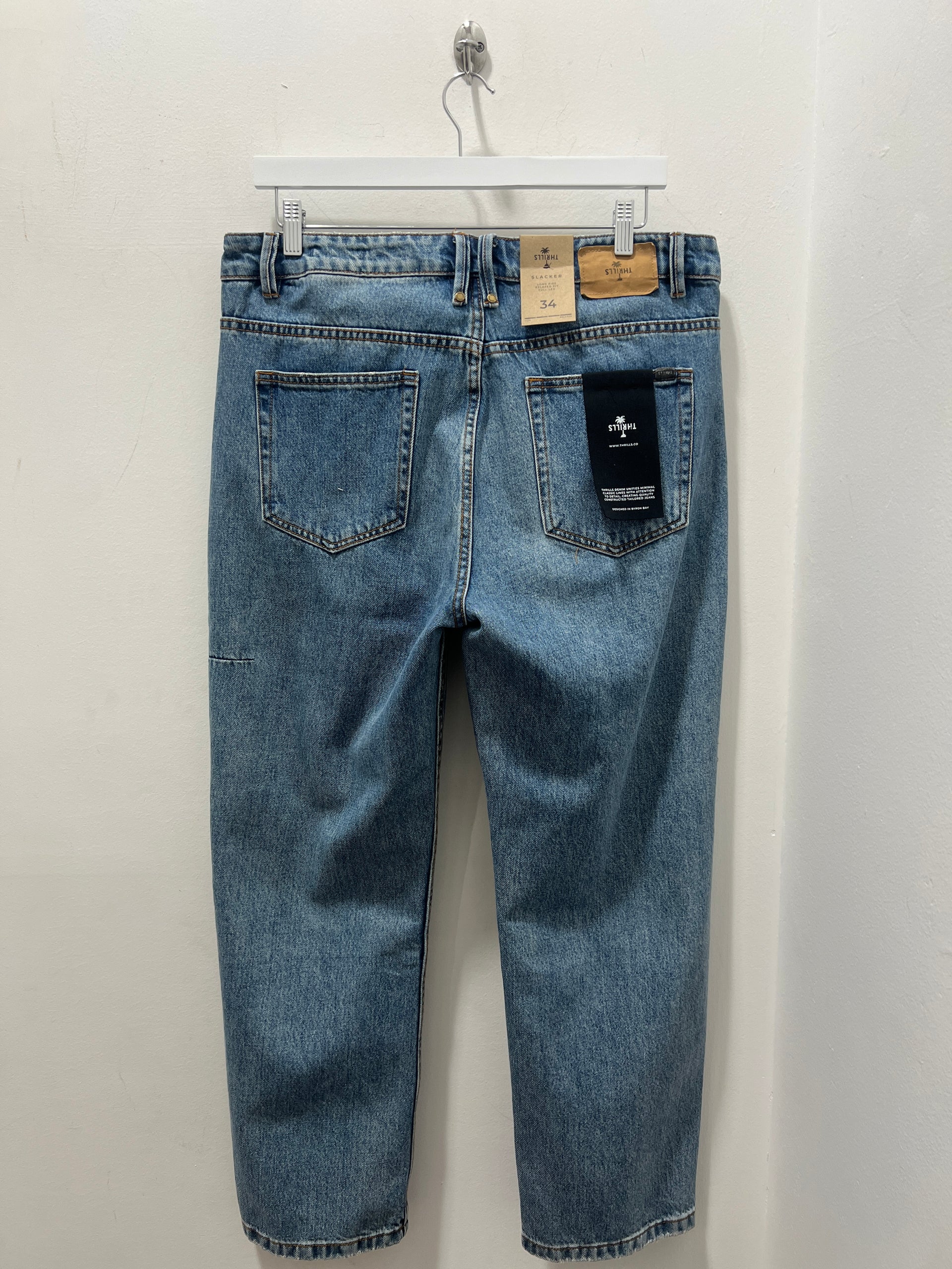 SLACKER DENIM JEAN - WEATHERED BLUE