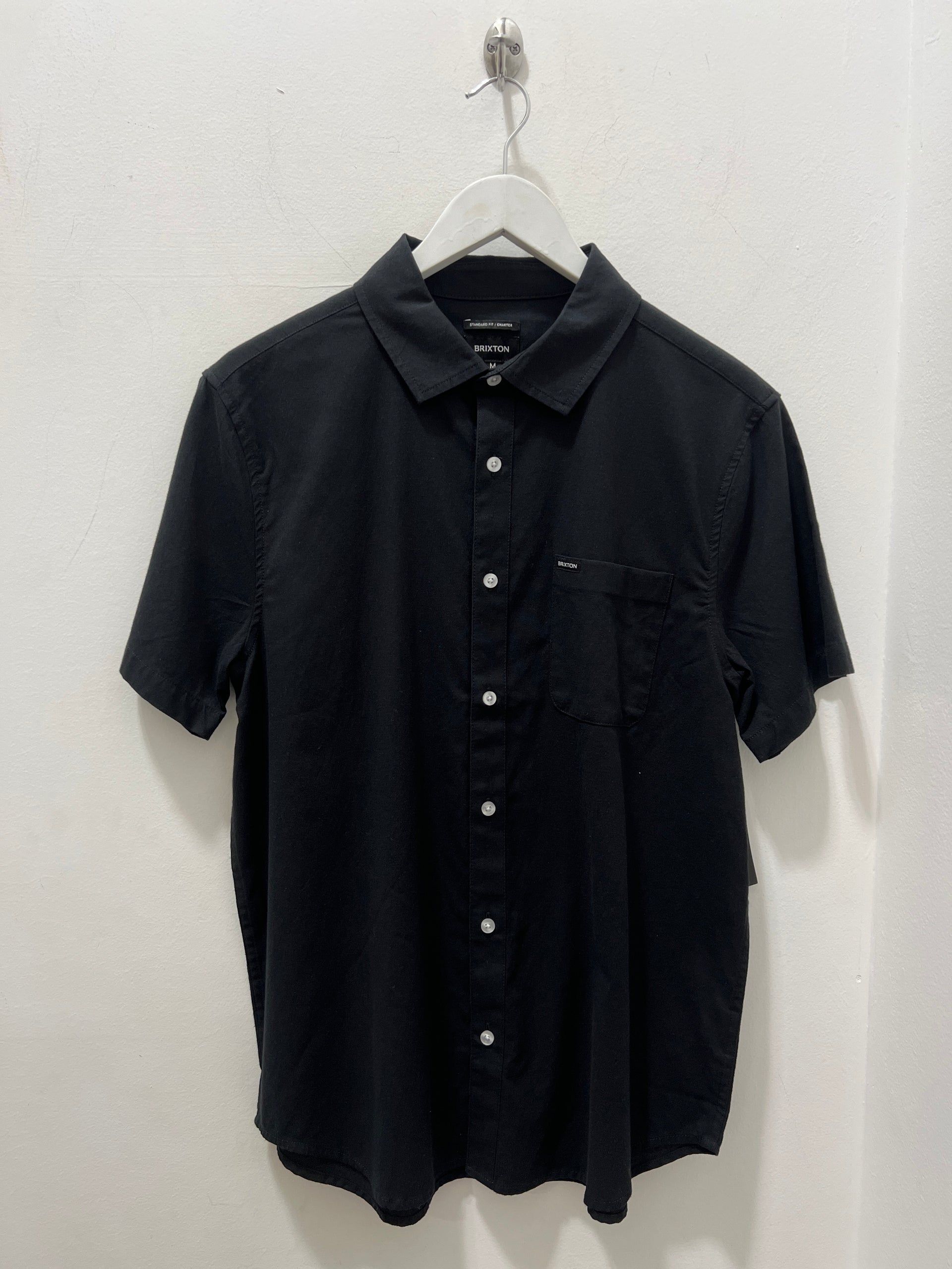 CHARTER OXFORD SS SHIRT - BLACK