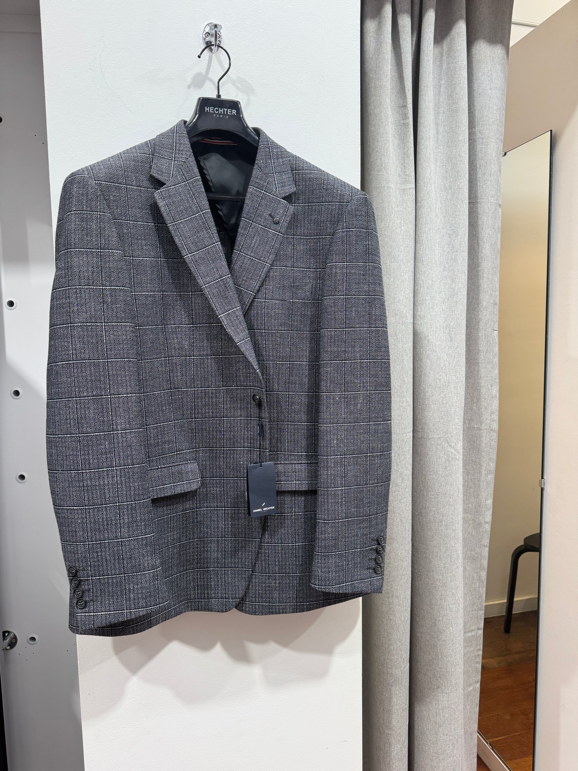 LUKE KNIT BLAZER - BLUE