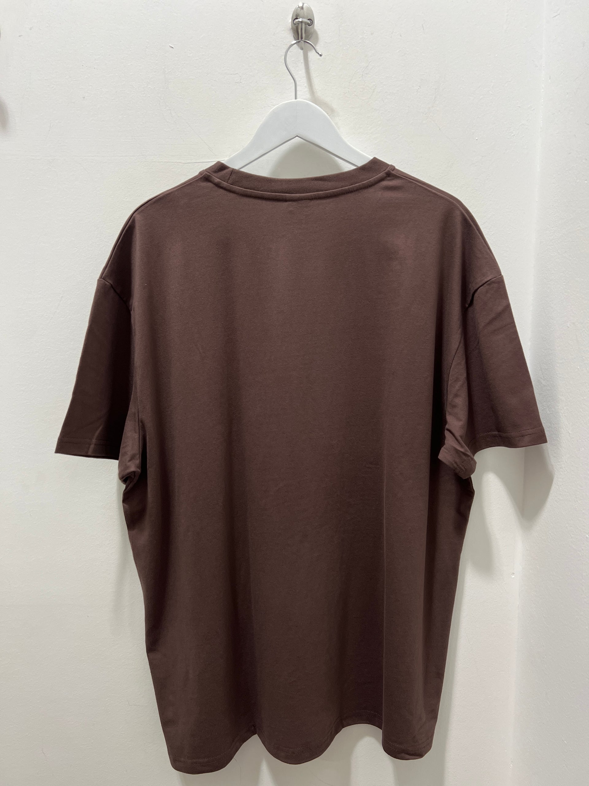 FLINT BOX FIT TEE BROWN