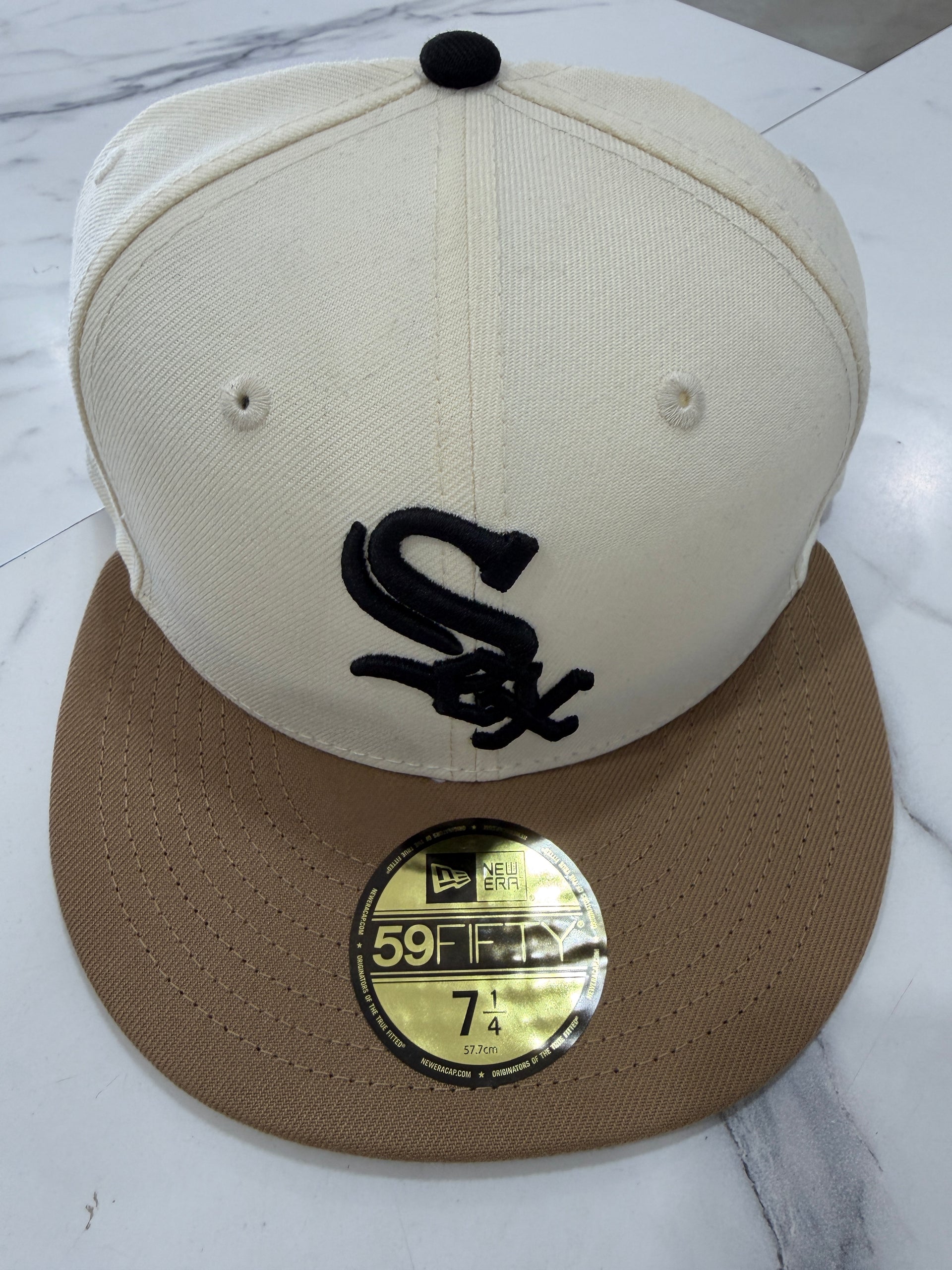 5950 CHICAGO WHITE SOX CAP CHROME KHAKI