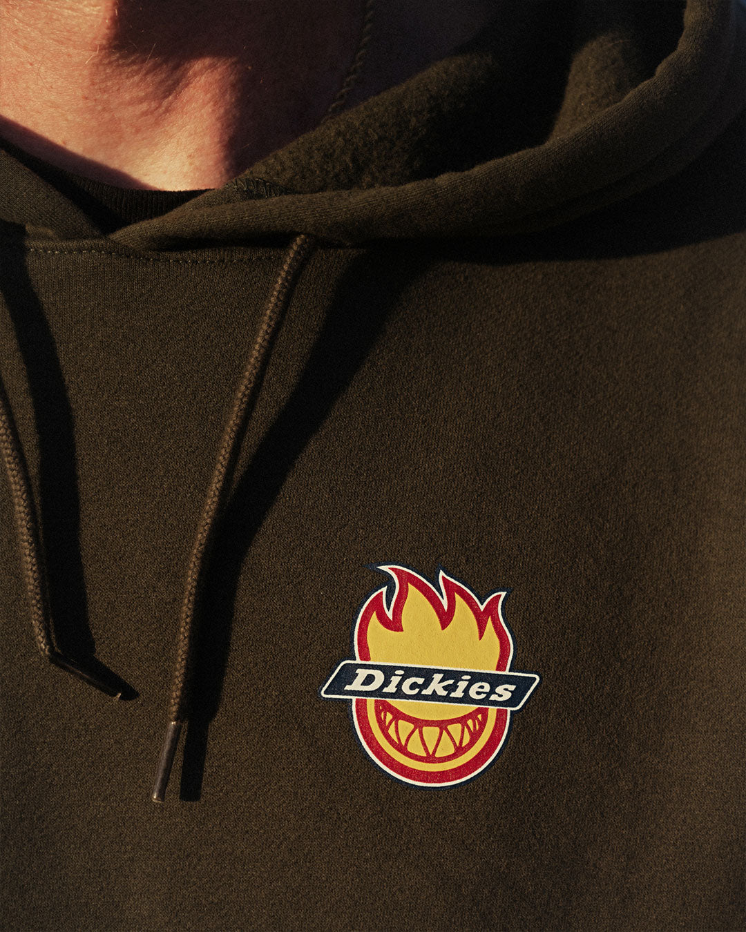 SPITFIRE X DICKIES HOODIE OLIVE GREEN