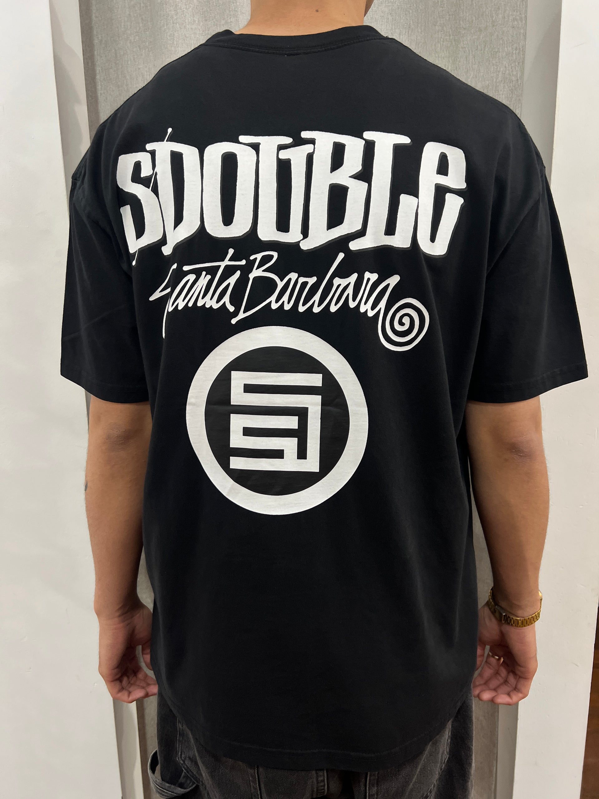 COMBO PLATTER TEE WASHED BLACK